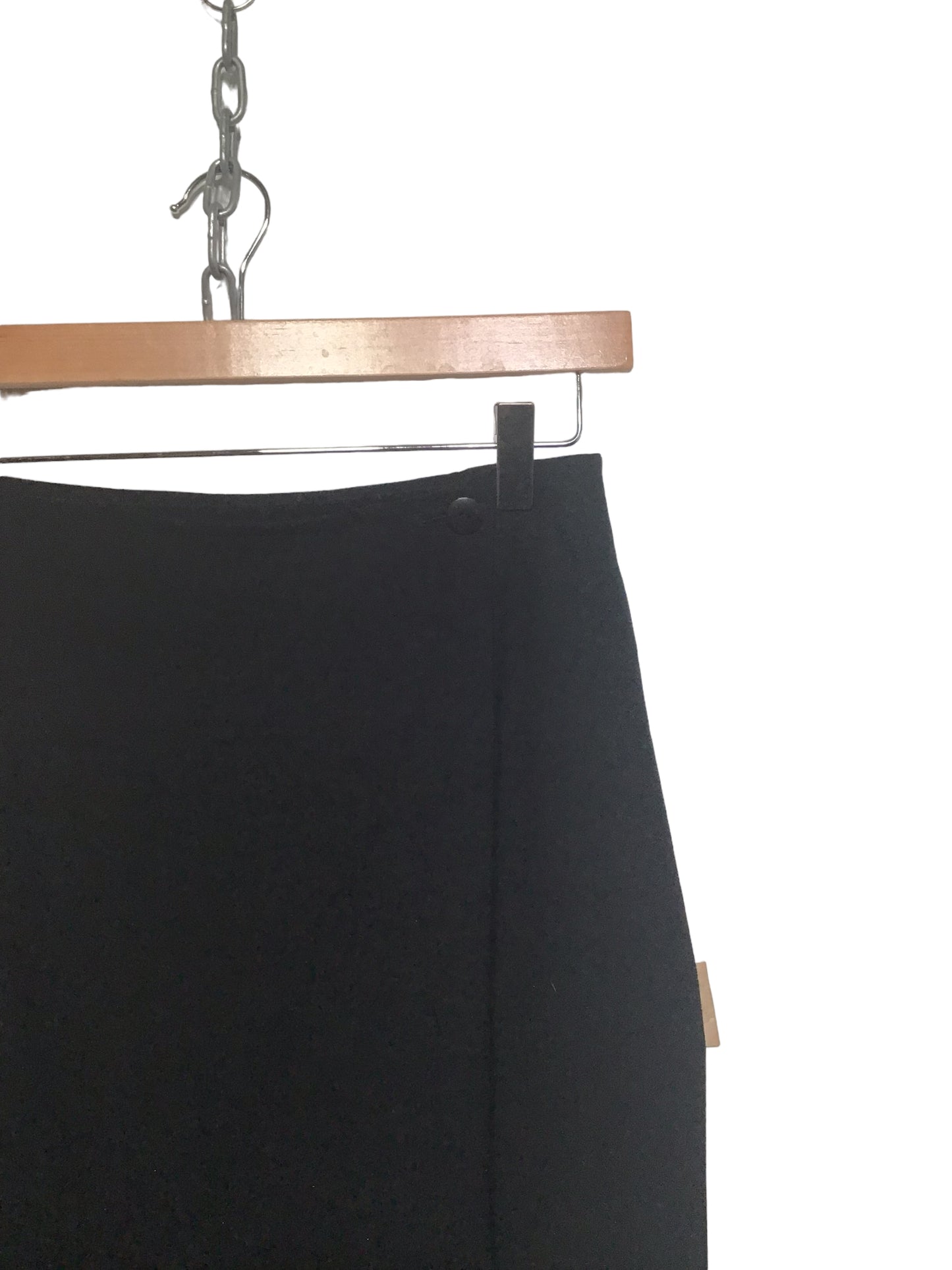 Black Wrap Skirt (Size L)