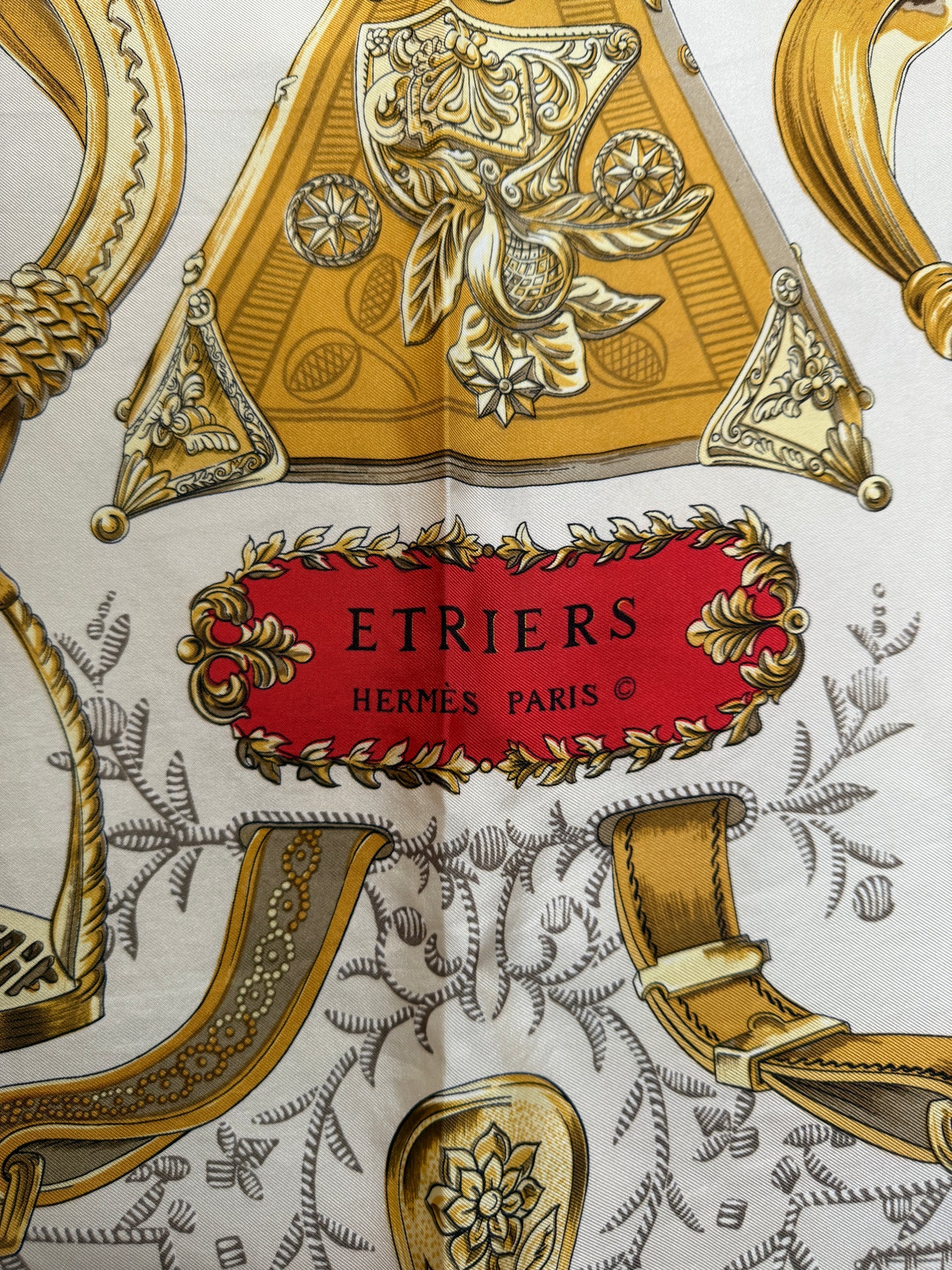 Hermes Silk Etriers Scarf