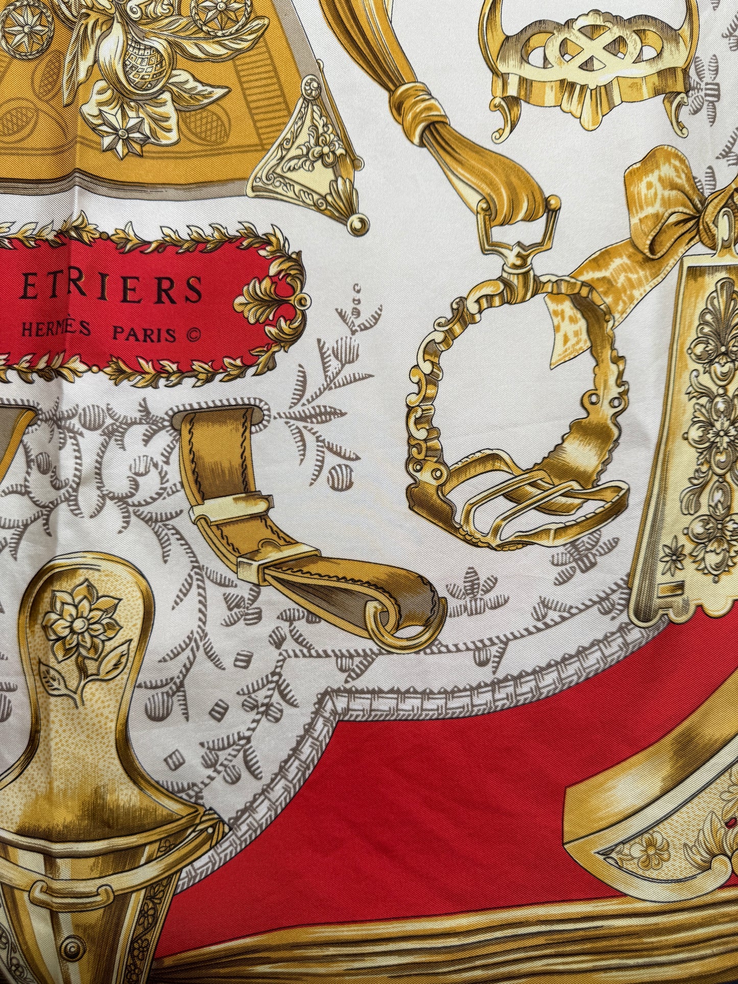Hermes Silk Etriers Scarf
