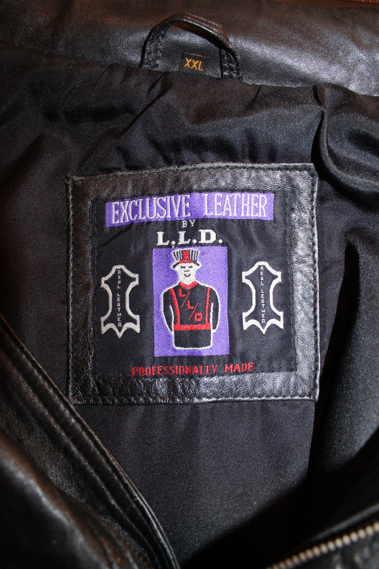 L.L.D Mens Leather Jacket (Size XXL)
