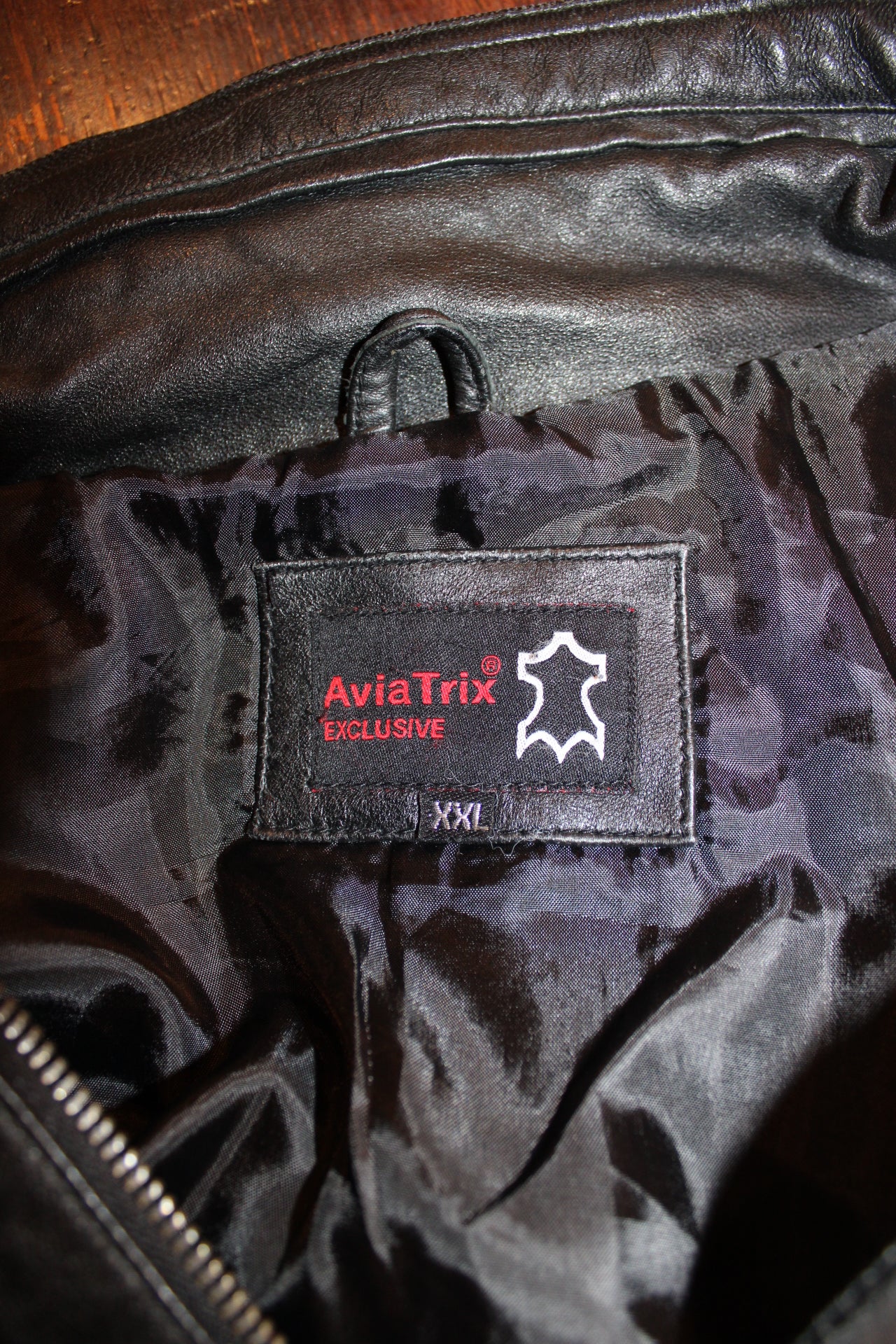 AviaTrix Mens Leather Jacket (Size XXL)