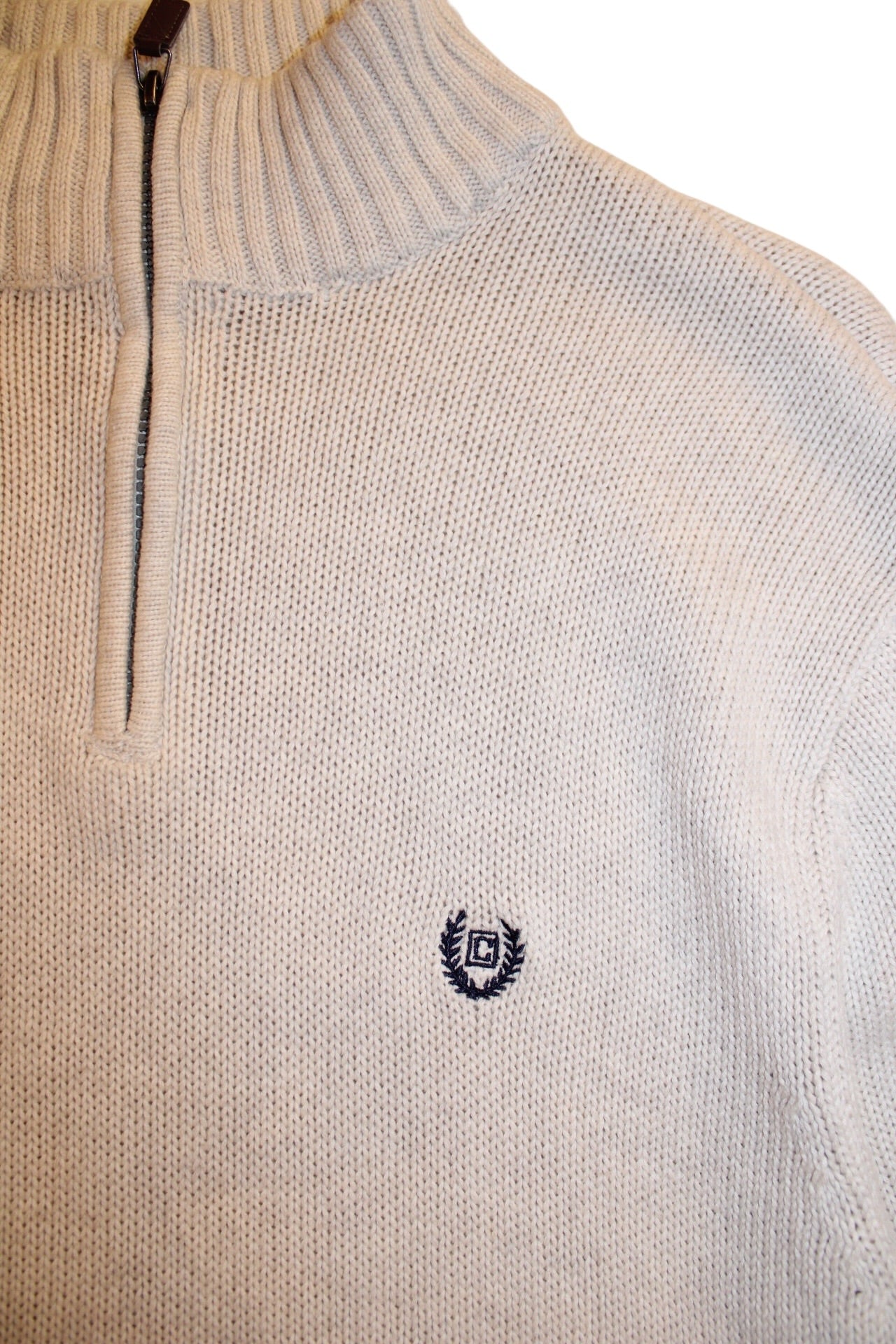 Chaps Knitted Quarter Zip (Size L)