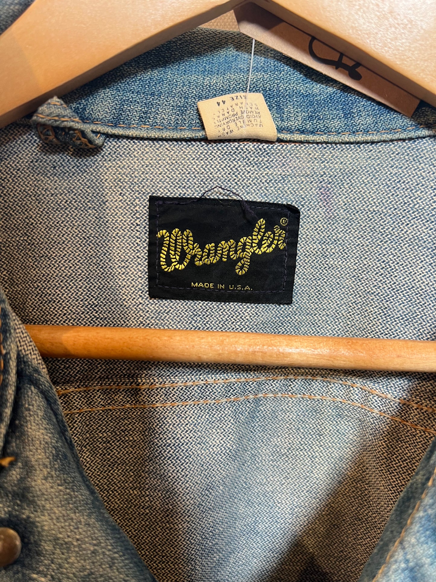 Wranglers Blue Women's Denim Jacket (Size XL)