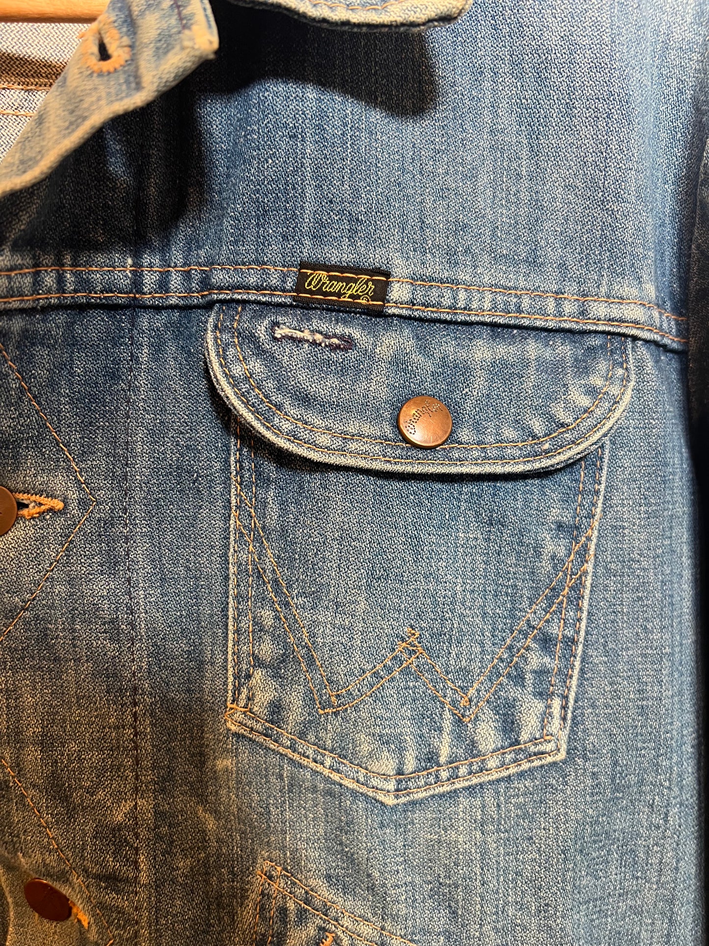 Wranglers Blue Women's Denim Jacket (Size XL)