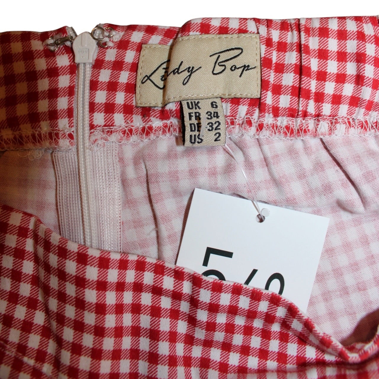 Lindy Bop Chequered Shorts (Size XS)