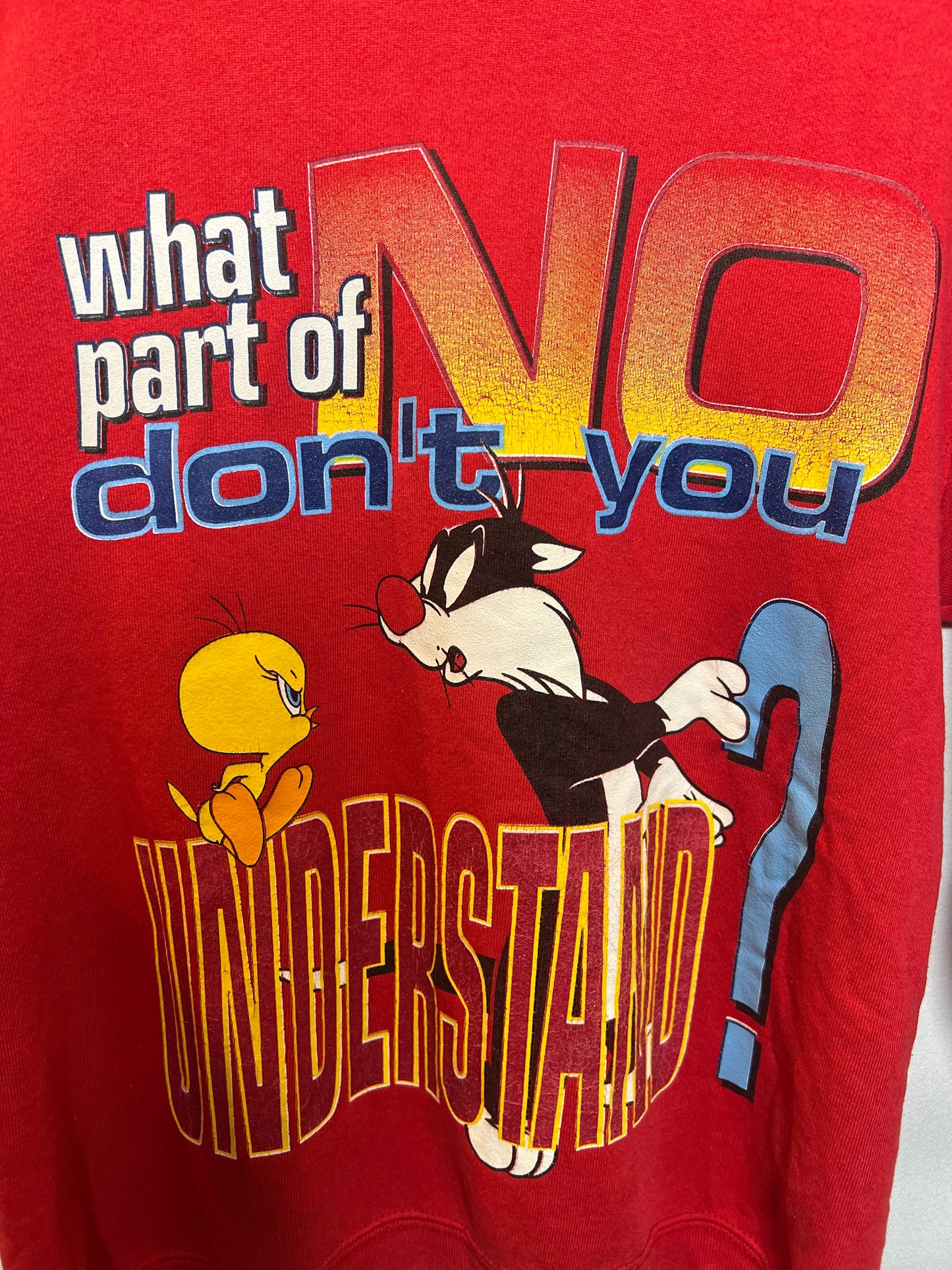 Looney Tunes Red Sweatshirt (Size L)