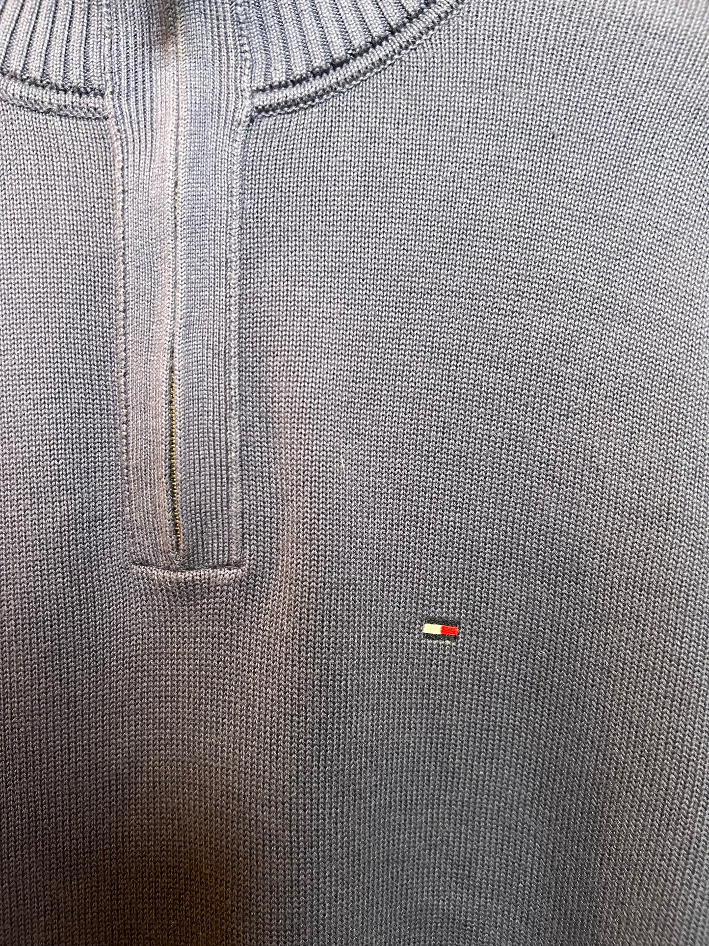 Tommy Hilfiger Blue Quarter Zip (Size XL)