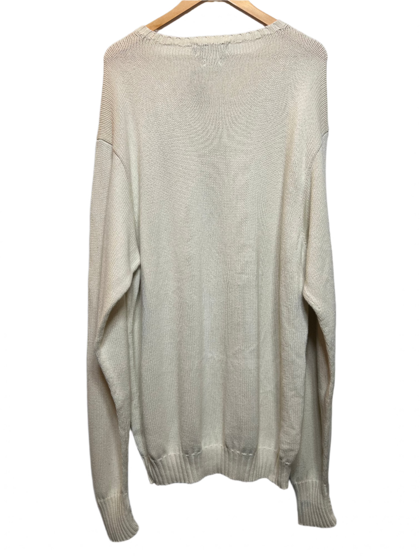 Polo Ralph Lauren Cream Knitted Sweater (Size XL)