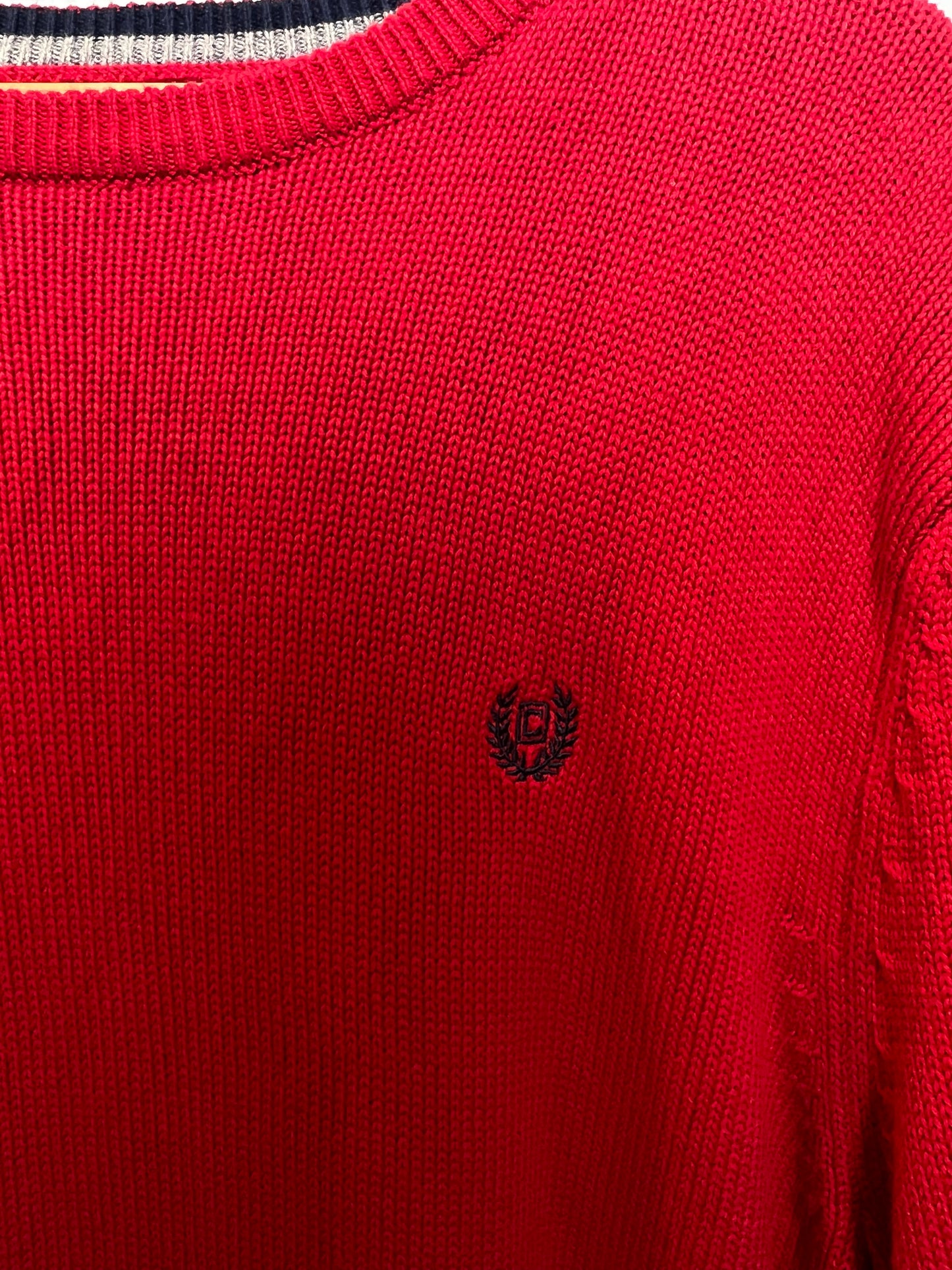 Chaps Mens Red Knitted Sweater (Size XL)