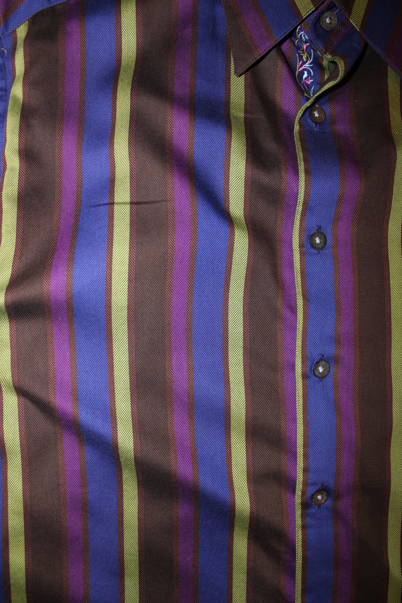 Robert Graham Striped Shirt (Size L)