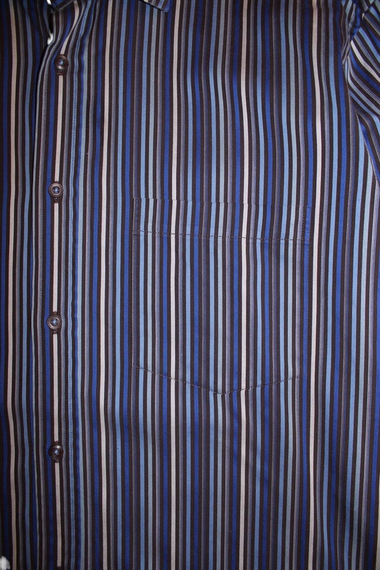 Bugatchi Striped Shirt (Size L)