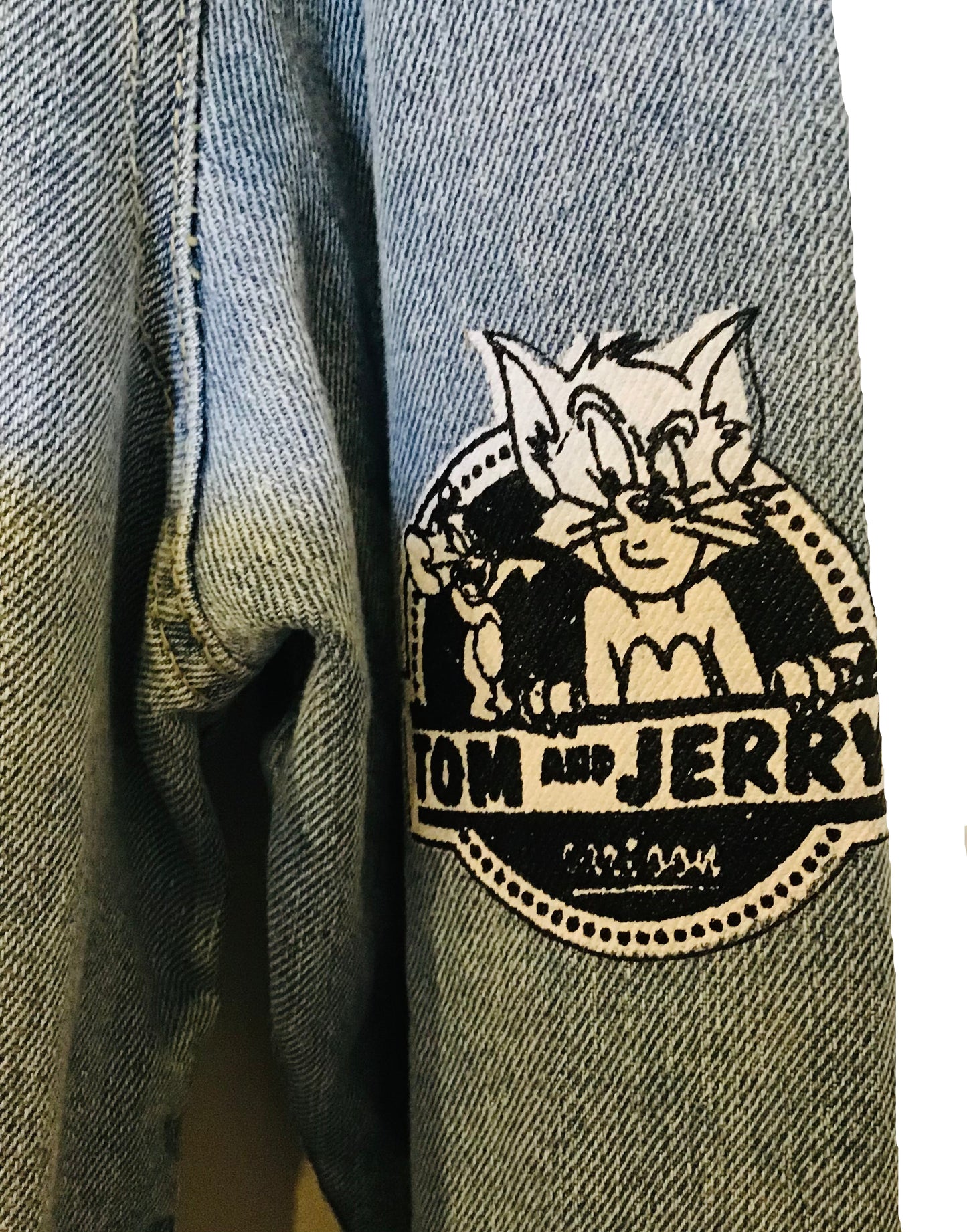 Tom & Jerry Painted Emme Denim Jacket (Size S)