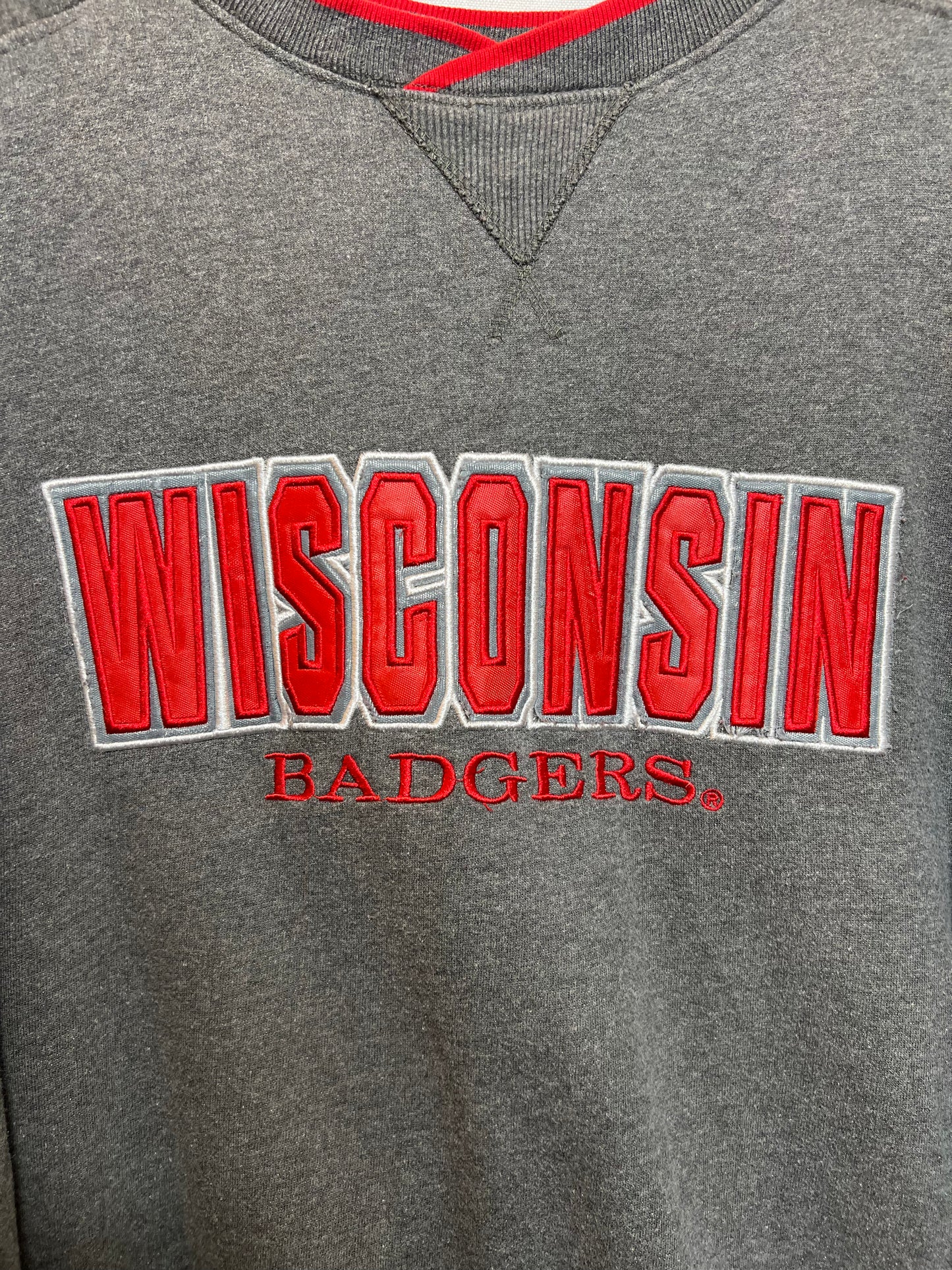 Wisconsin Badgers Mens Grey Sweatshirt (Size XL)