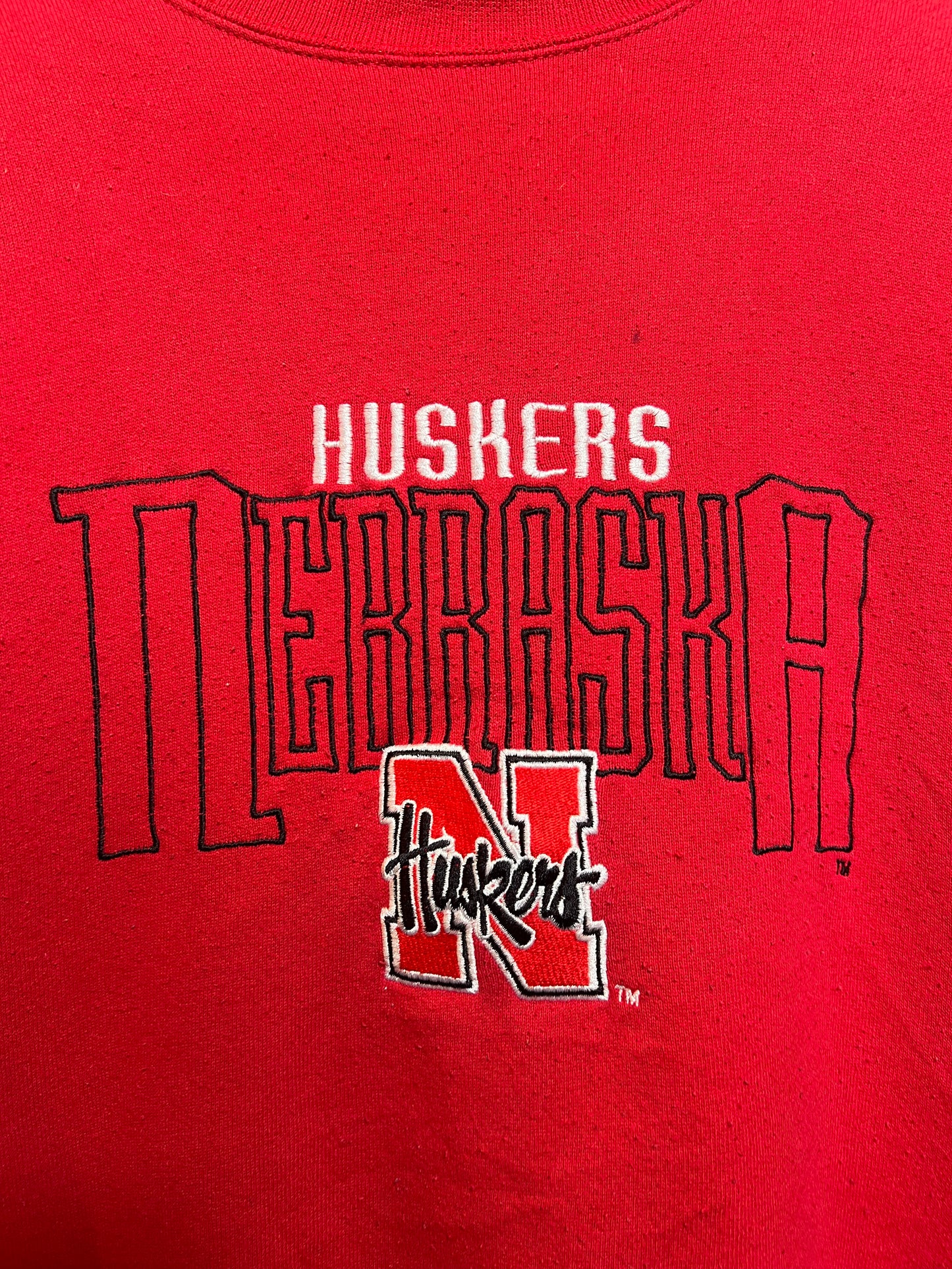 Huskers Nebraska Mens Red Sweatshirt (Size L)