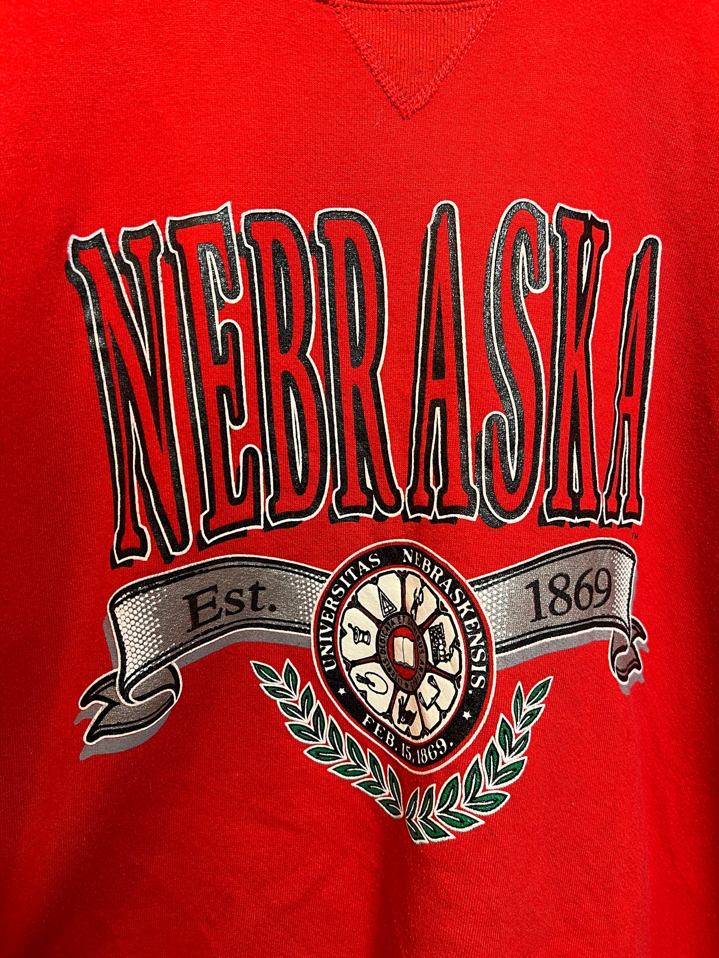Nebraska Mens Red Sweatshirt (Size XL)