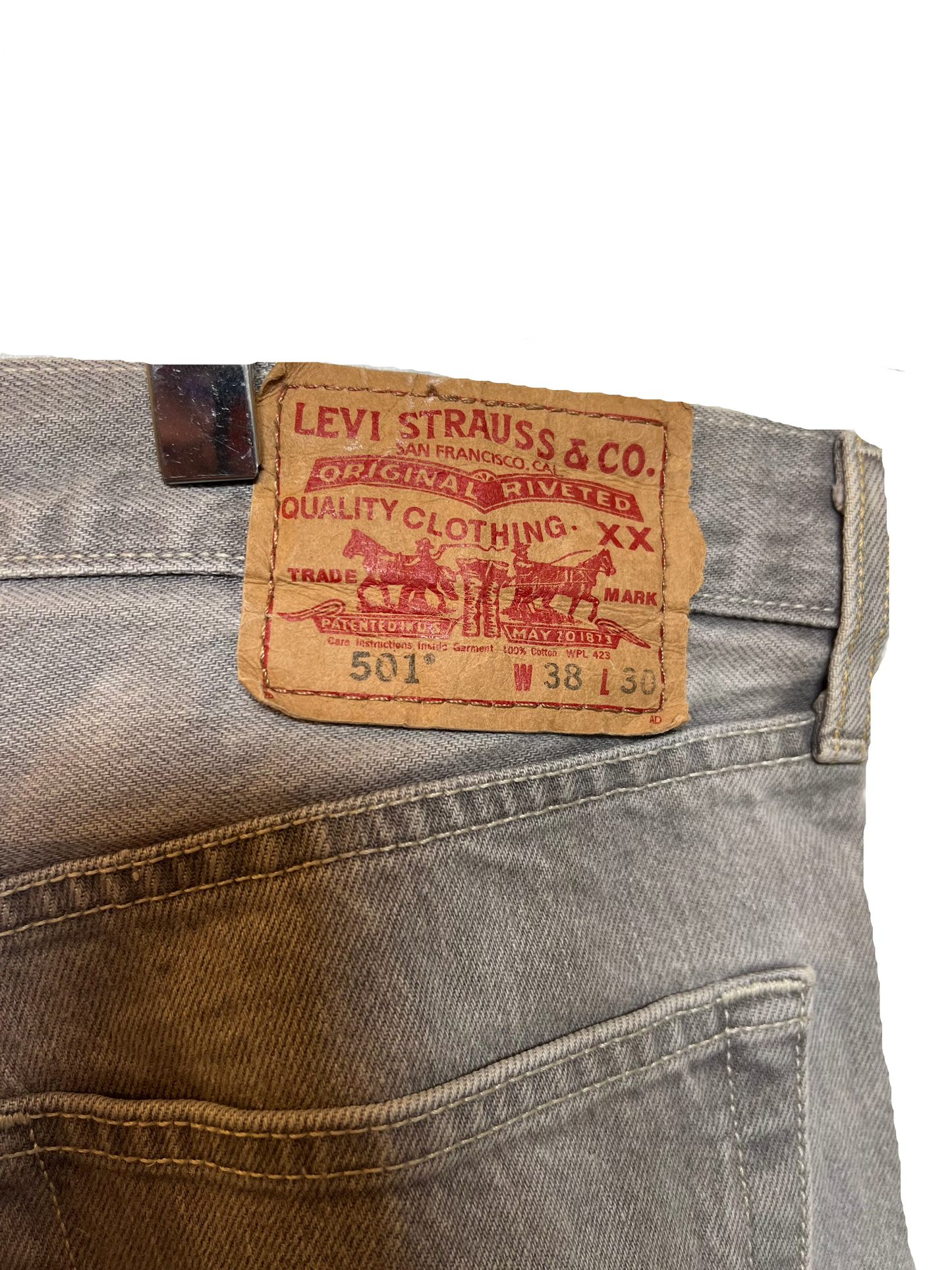 Levi 501 Light Blue Jeans (38x29)