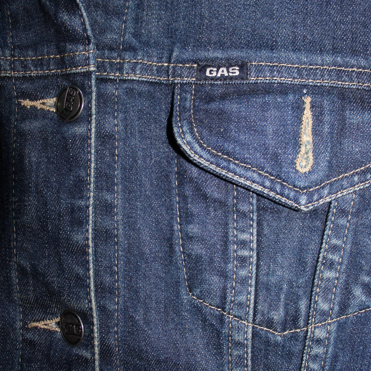 Gas Blue Jeans Women's Denim Jacket (Size L)