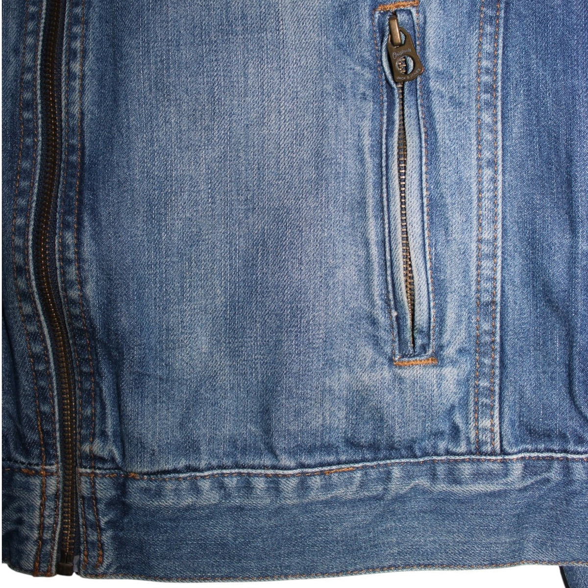 Jack & Jones Zipped Women's Denim Jacket (Size L)