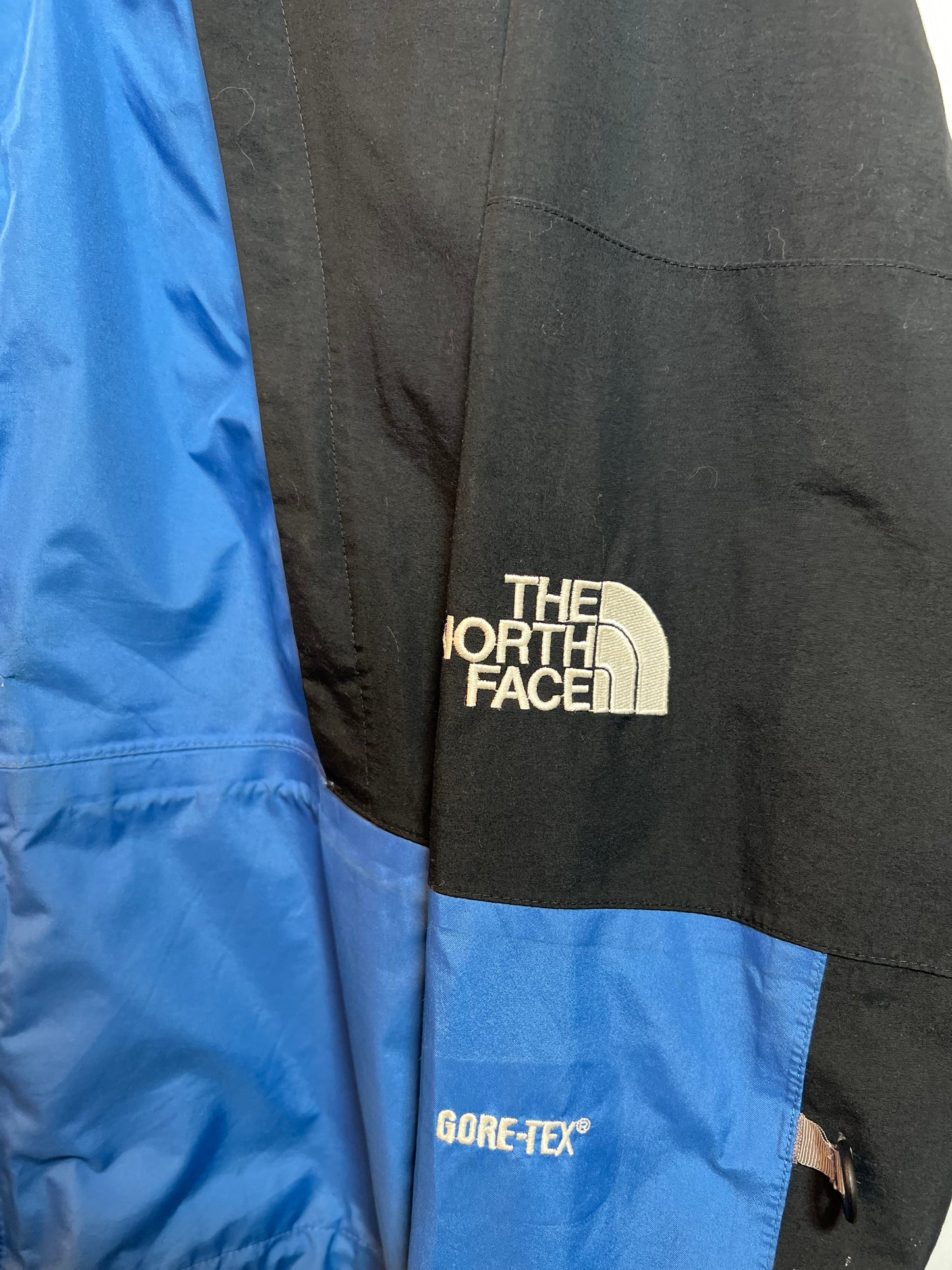 The North Face Women's Blue Black Rain Coat (Size L)