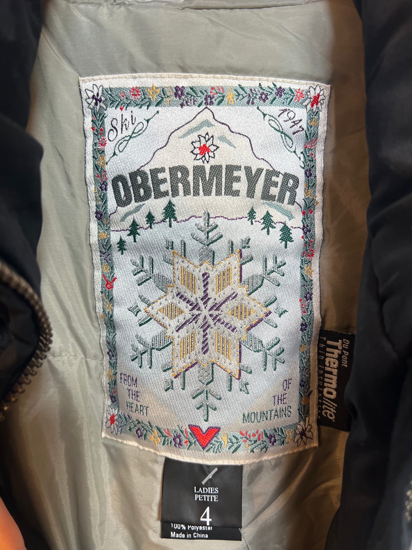 Obermeyer Women's White Ski Jacket (Size S)