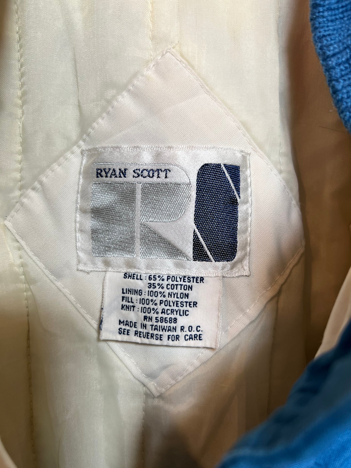 Ryan Scott Mens Blue Ski Jacket (Size L)