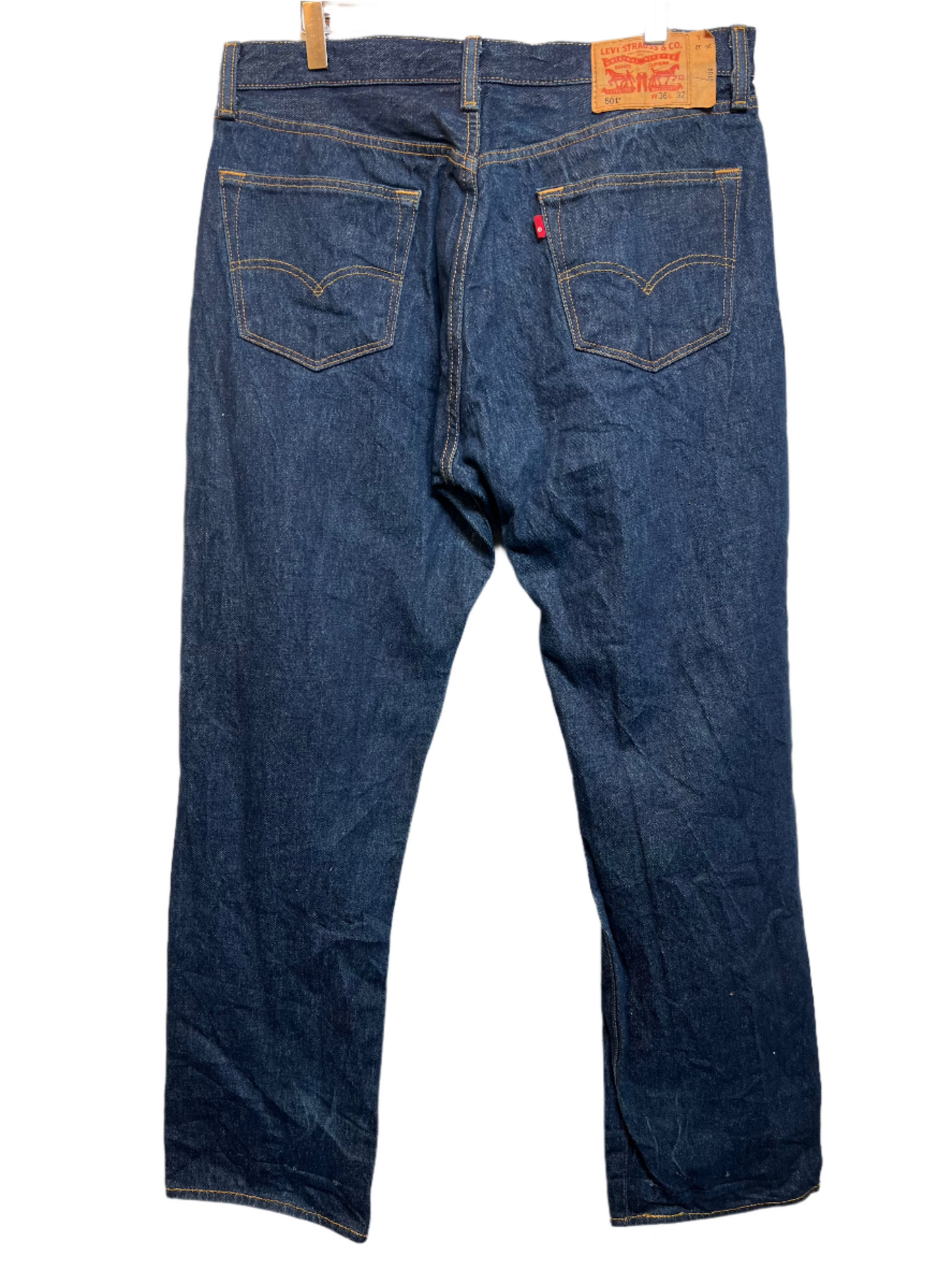 Levi 501 Dark Blue Jeans (36x32)
