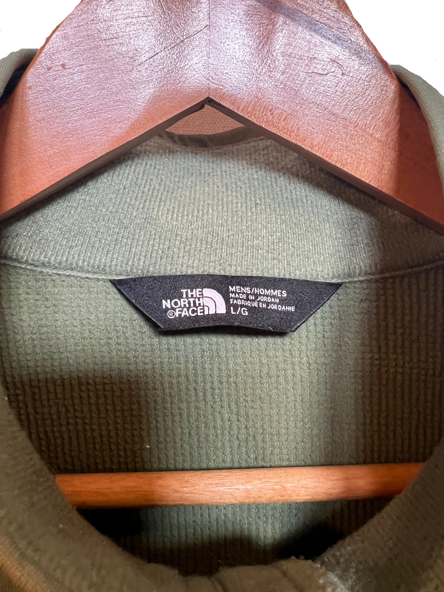 The North Face Mens Green Soft Shell Jacket (Size L)