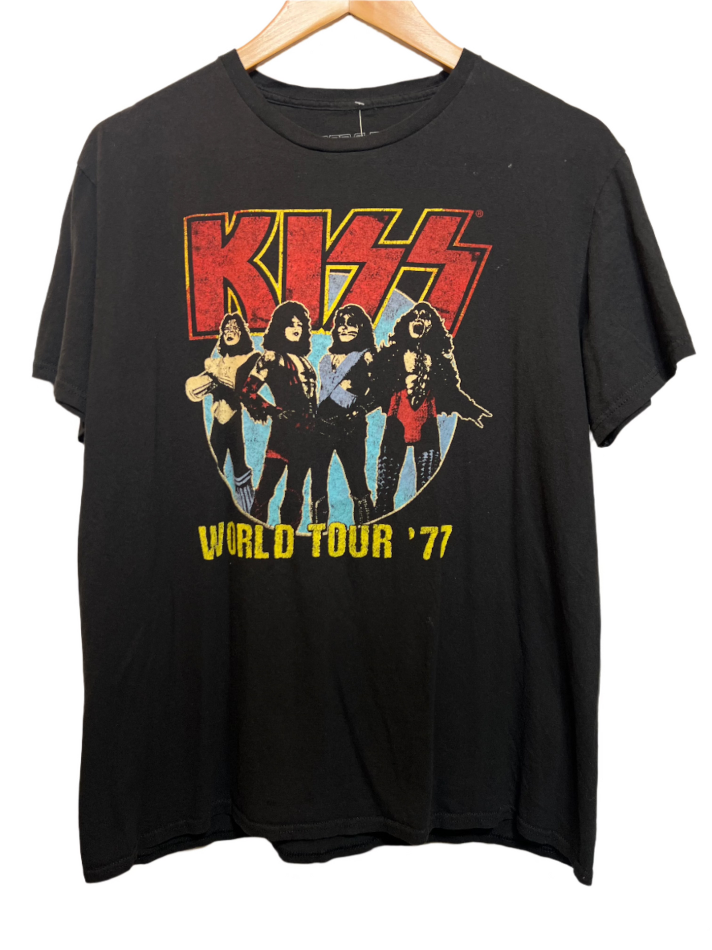 KISS Mens Black T Shirt (Size L)