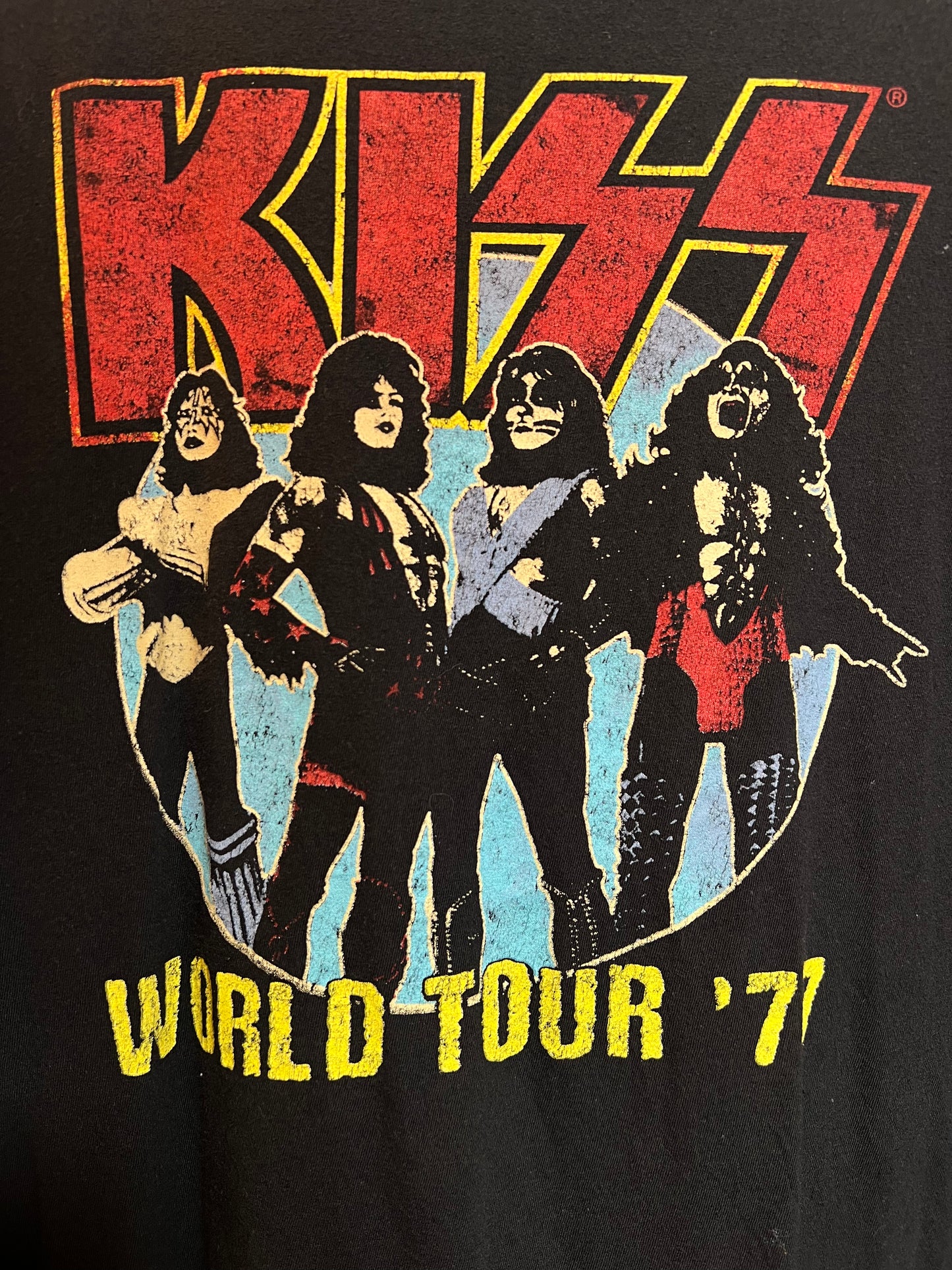 KISS Mens Black T Shirt (Size L)
