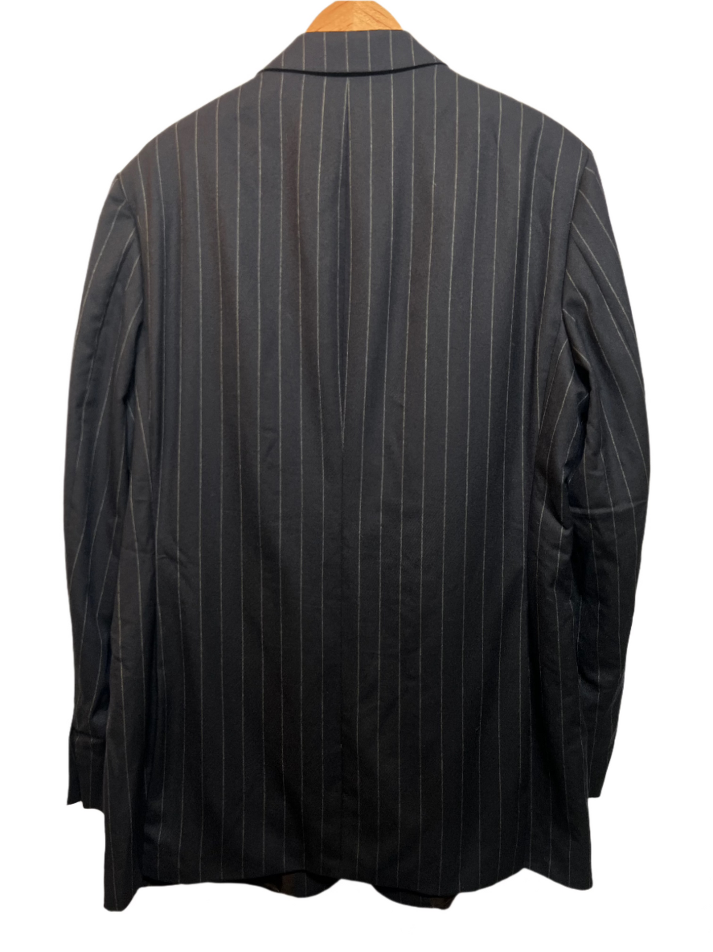 SOR Mens Black Pinstripe Blazer (Size L)