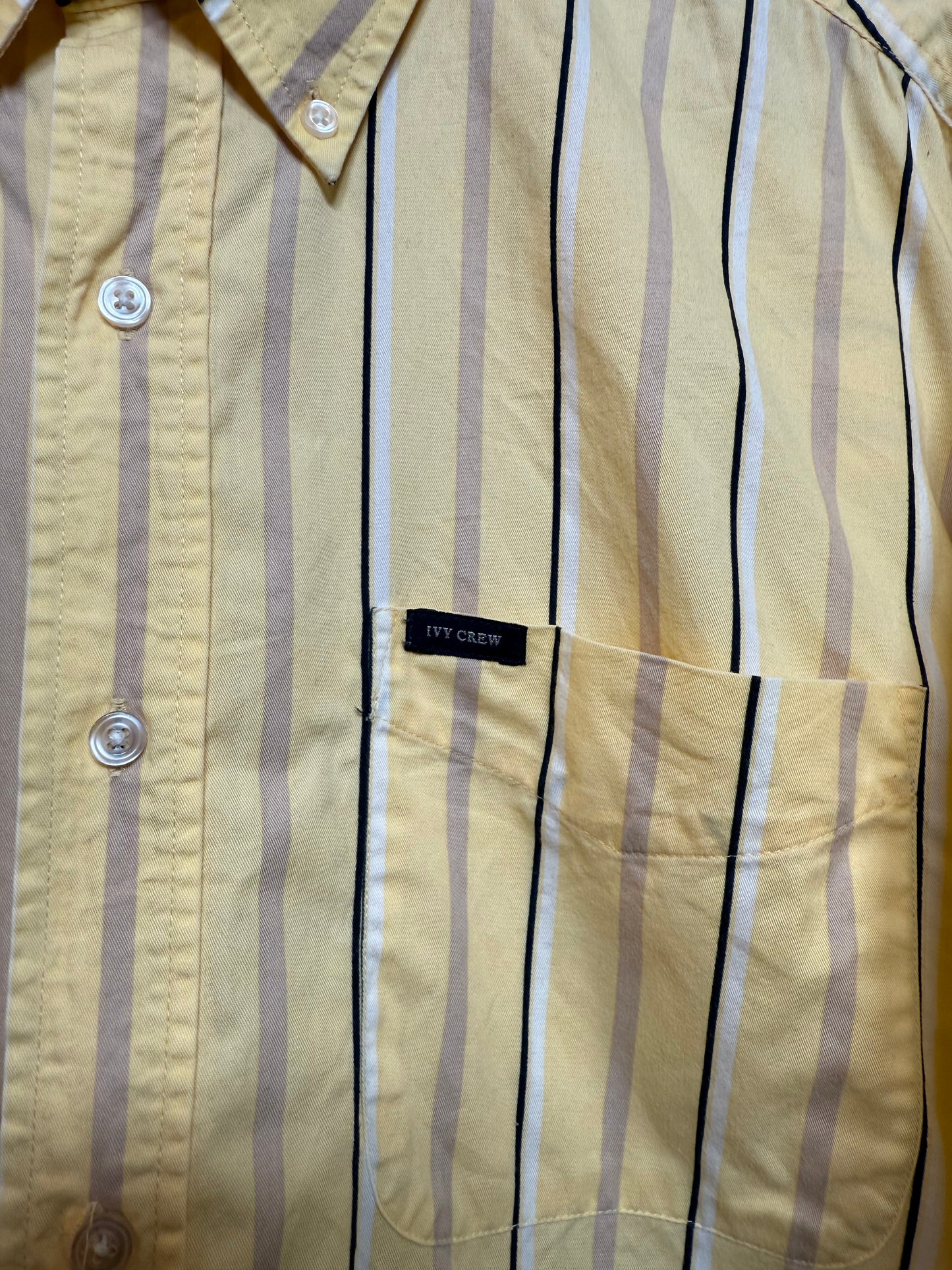 Ivy Crew Mens Yellow Shirt (Size XL)