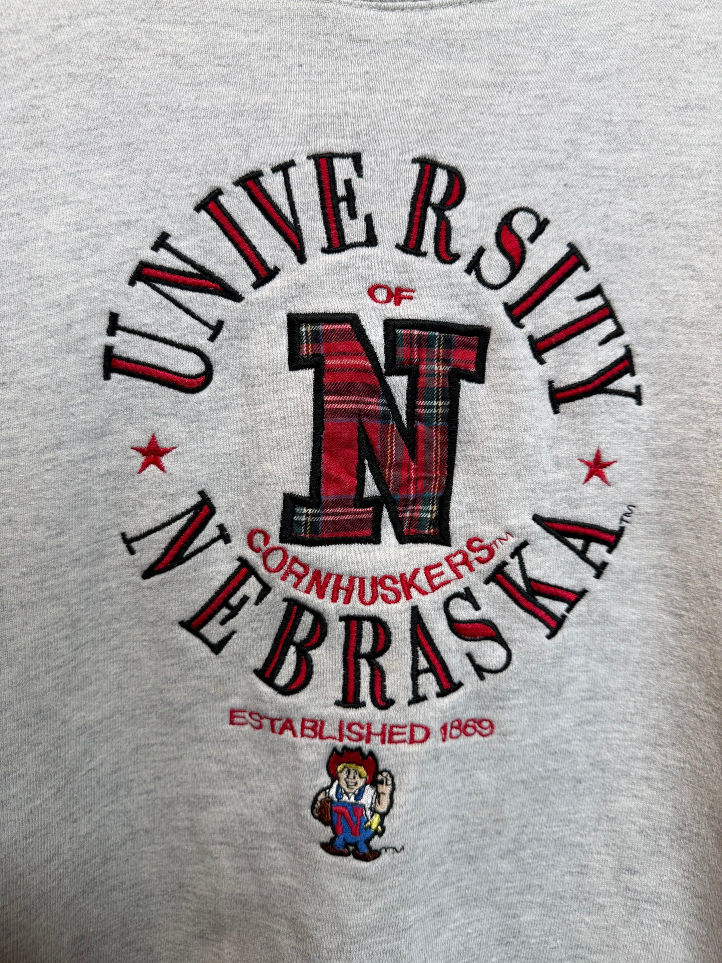 Galt Crew Mens Grey Nebraska Sweatshirt (Size M)