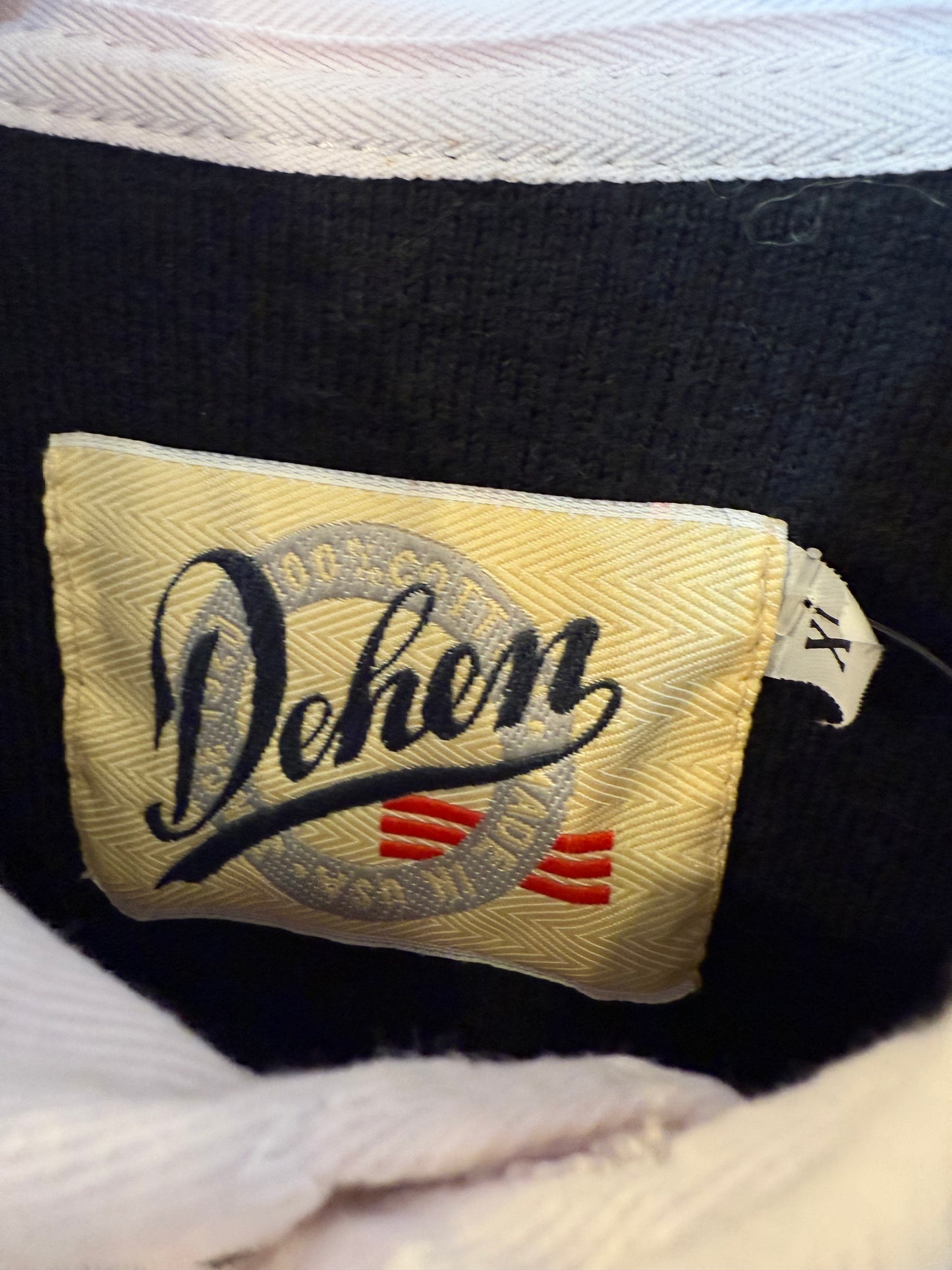 Dehen Mens Stripes Rugby Polo (Size XL)
