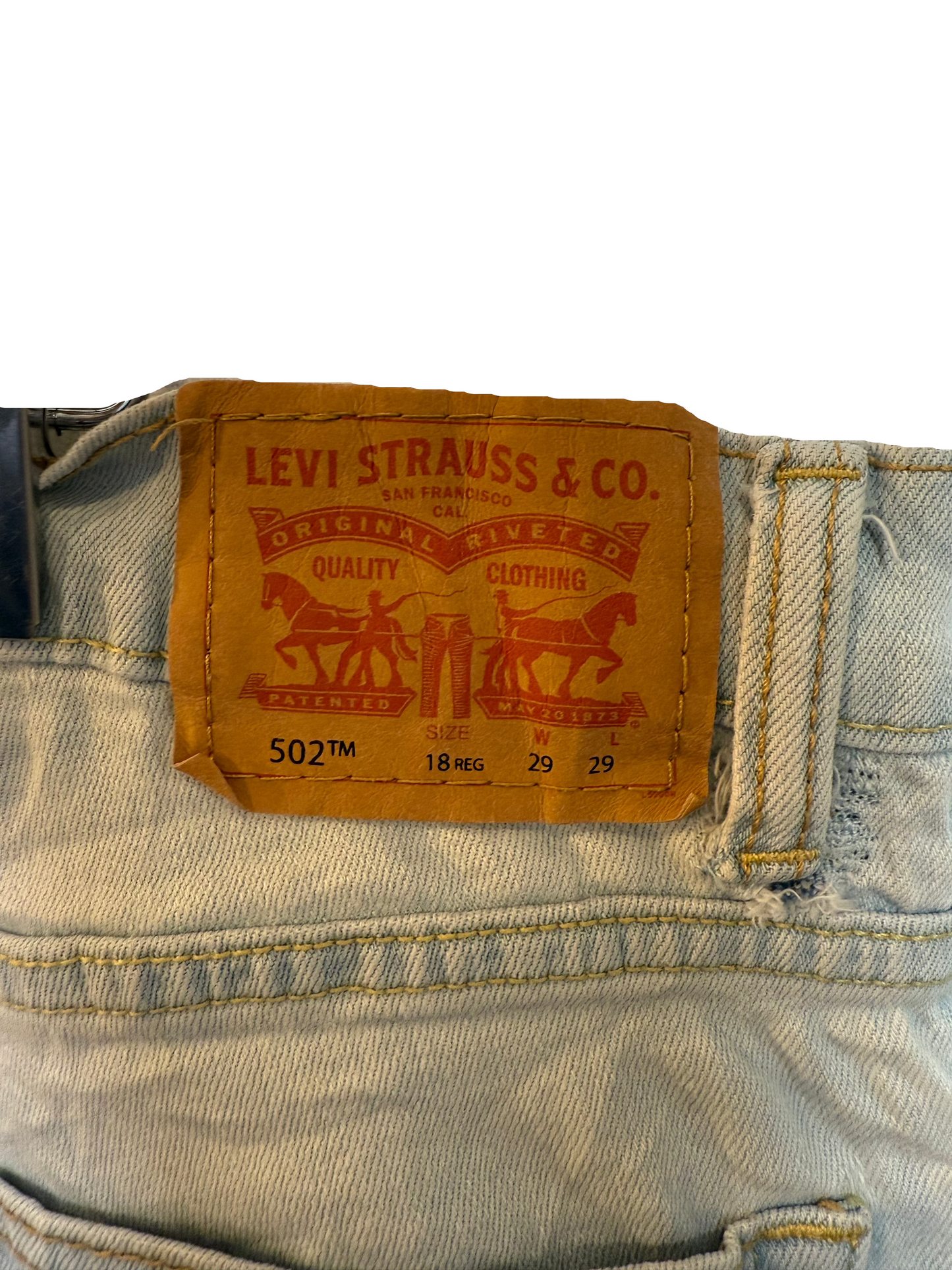 Levi 502 Light Blue Jeans (29x29)