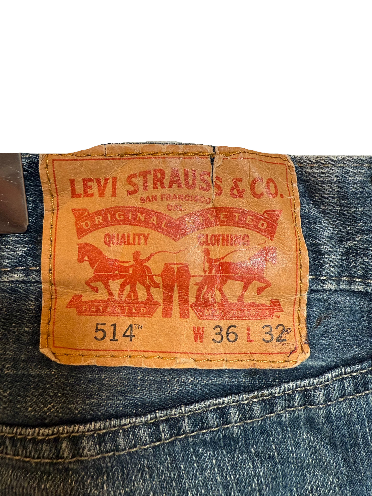 Levi 514 Blue Jeans (36x32)