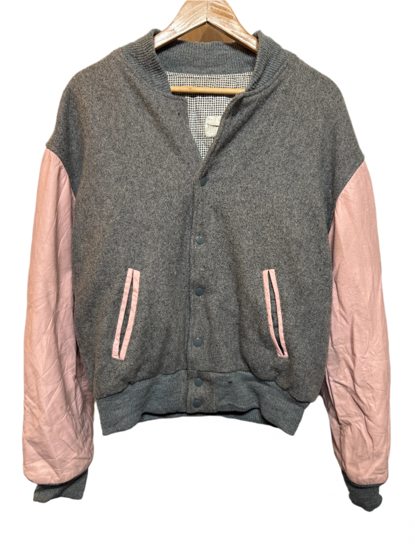 Hard Rock Cafe Women's Grey Varsity Jacket (Size L)