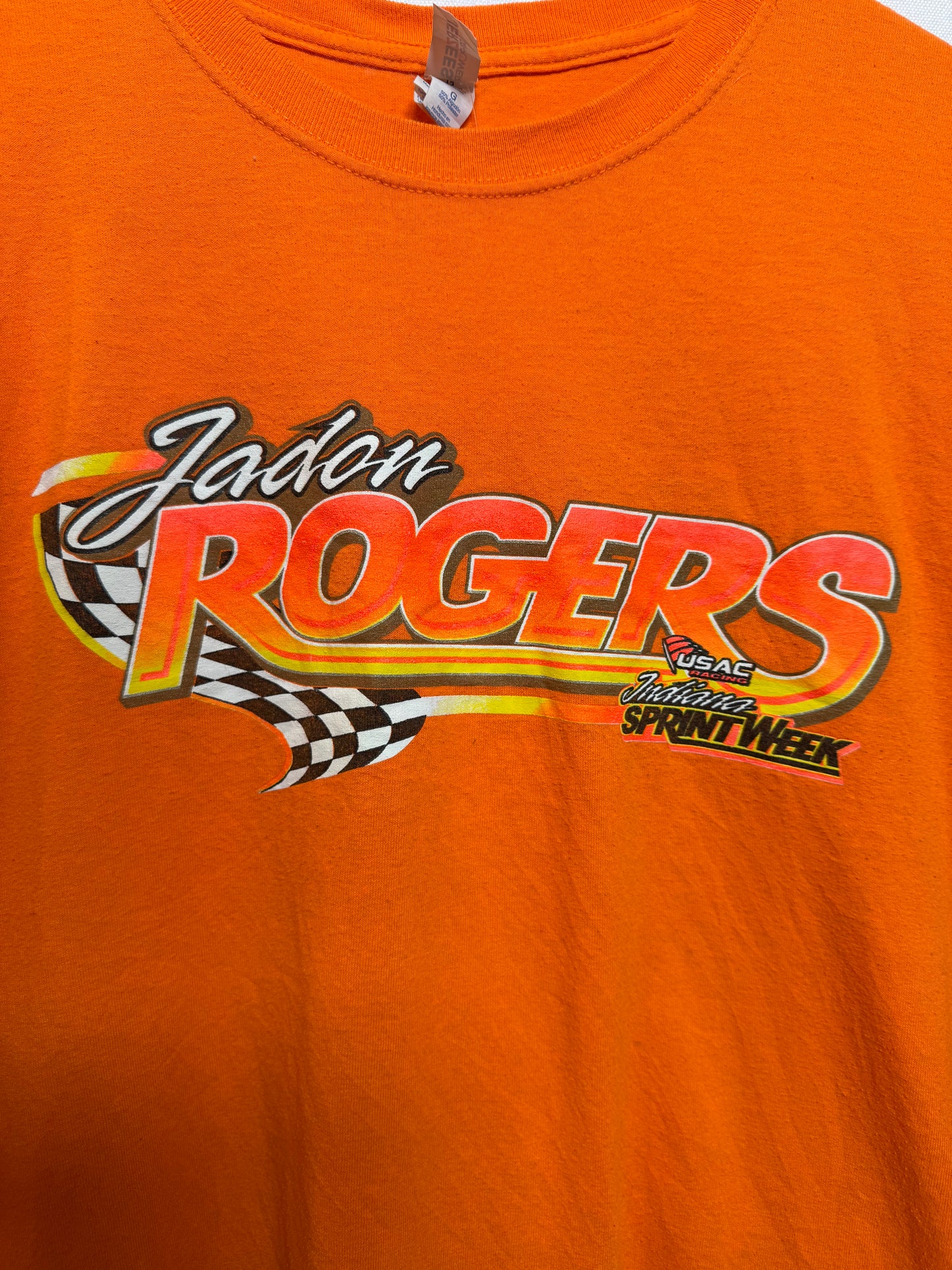 Jadon Rogers Mens Orange T Shirt (Size L)