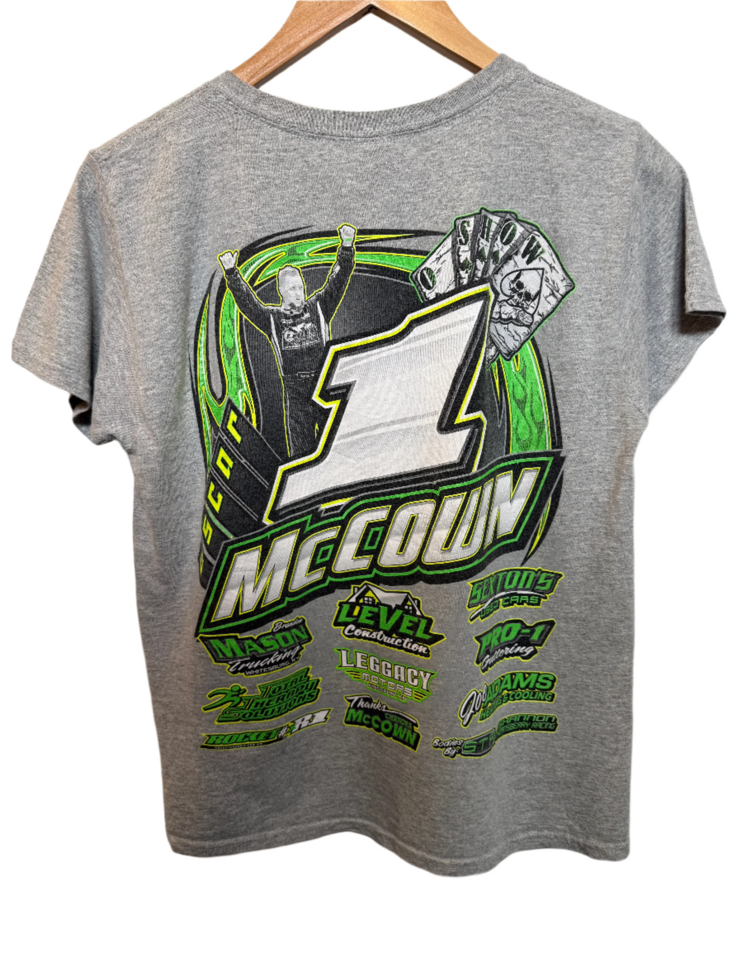 Oscar Mccown Racing Grey T Shirt (Size S)