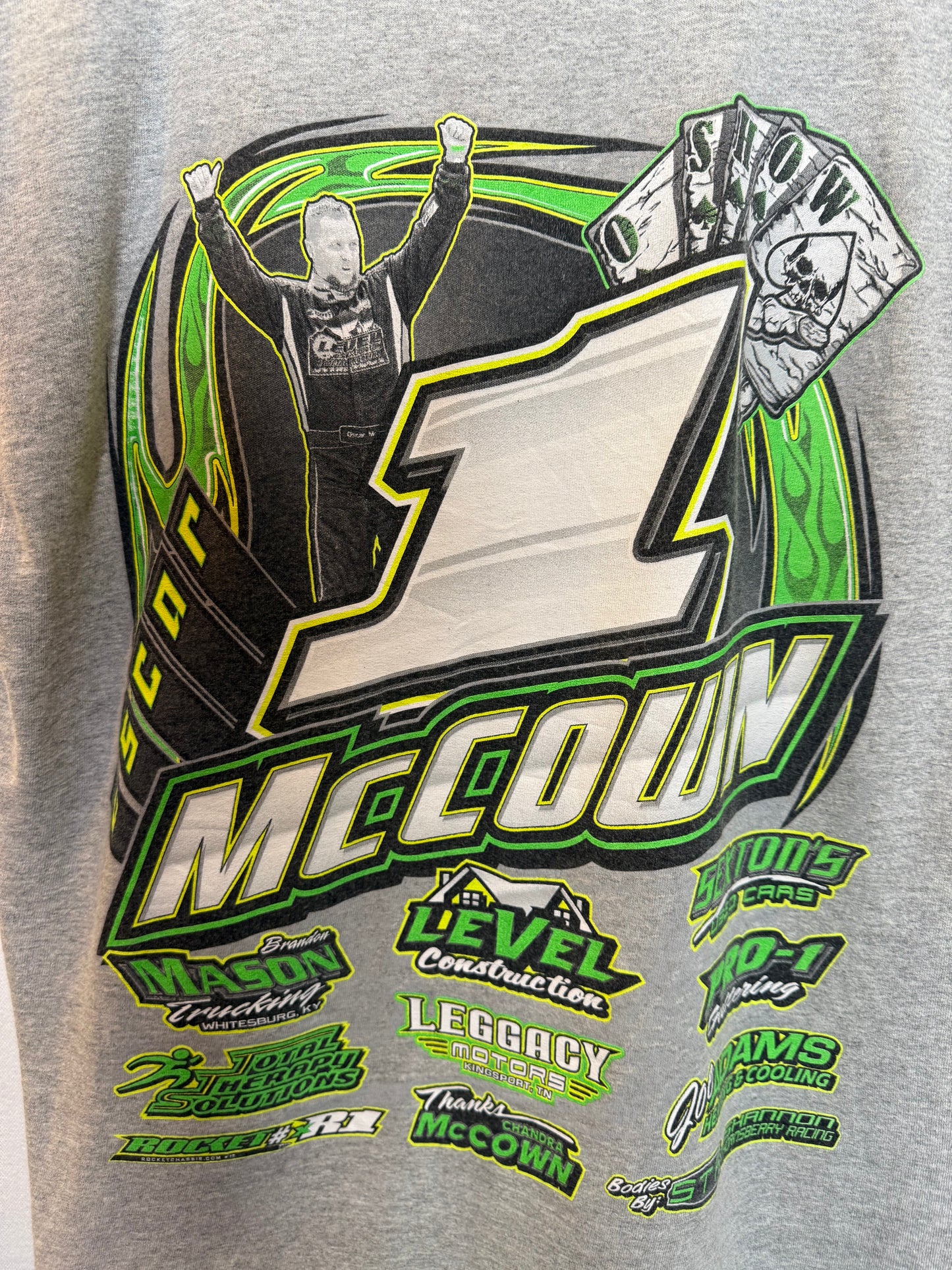 Oscar Mccown Racing Grey T Shirt (Size S)