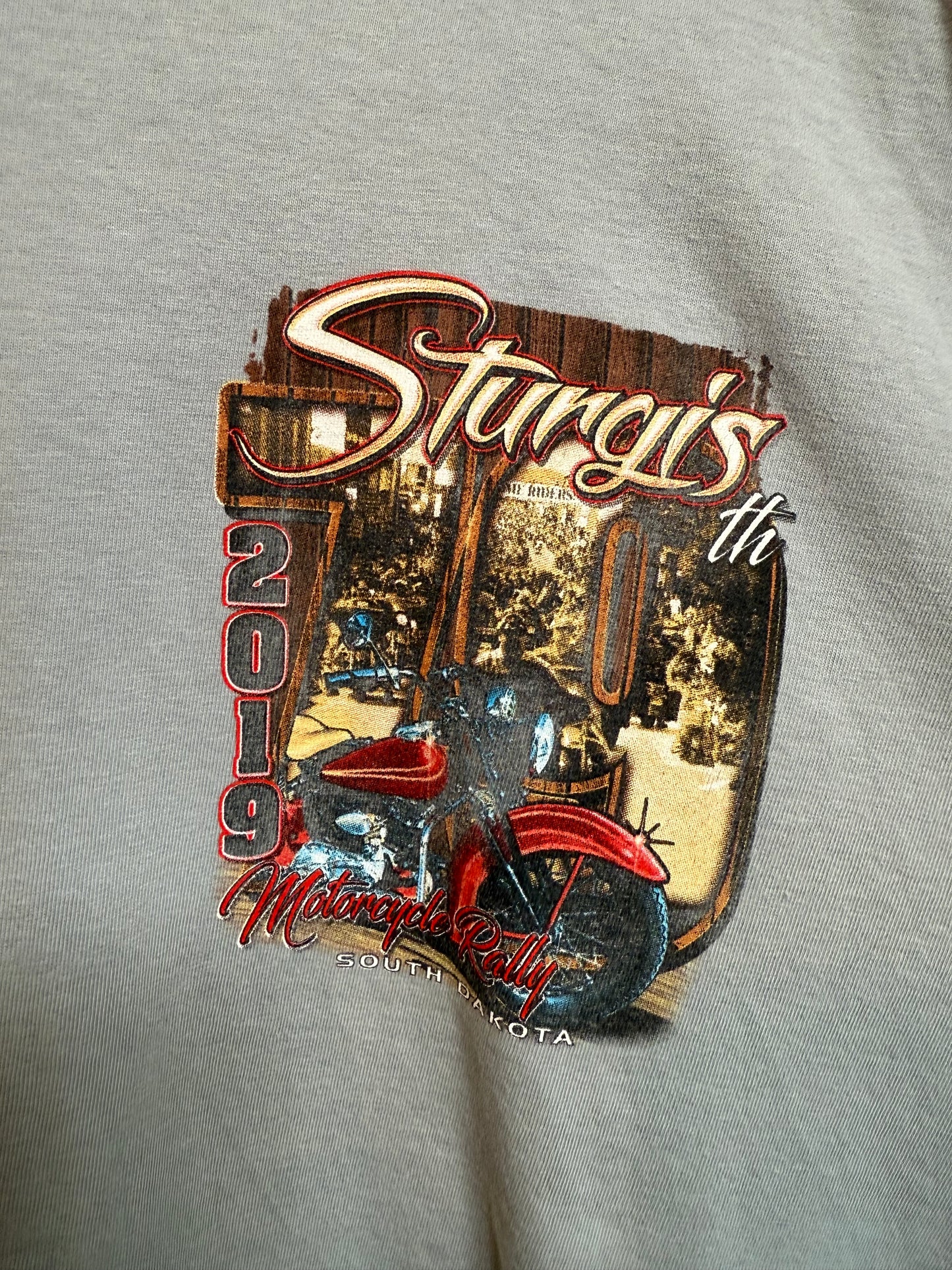 Sturgis Mens Grey T Shirt (Size XXL)