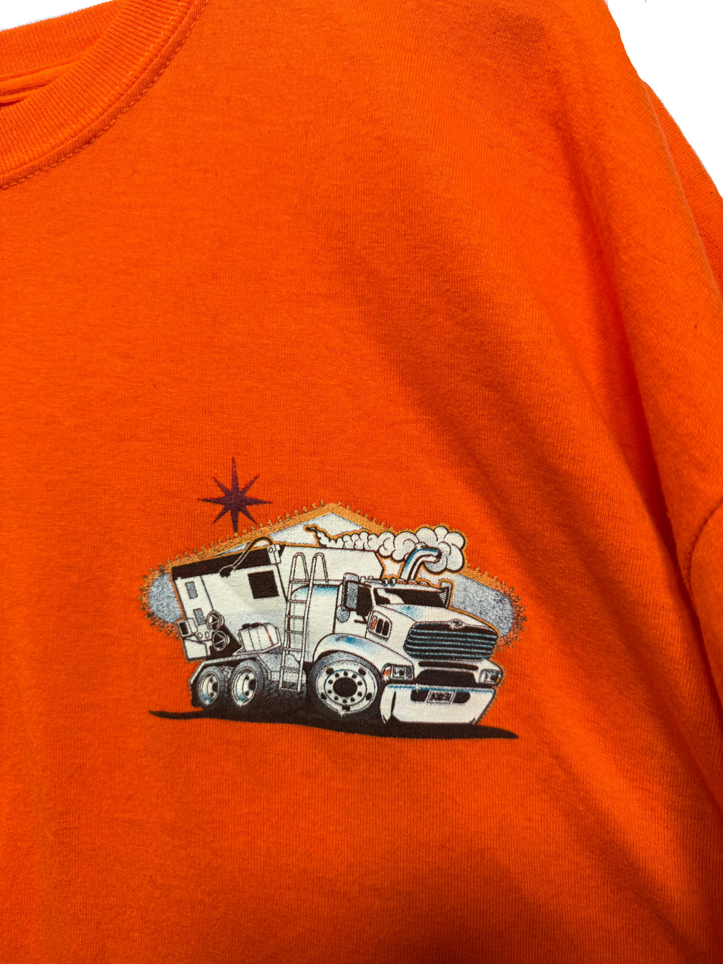 Las Vegas Mobile Mix Mens Orange T Shirt (Size XXL)