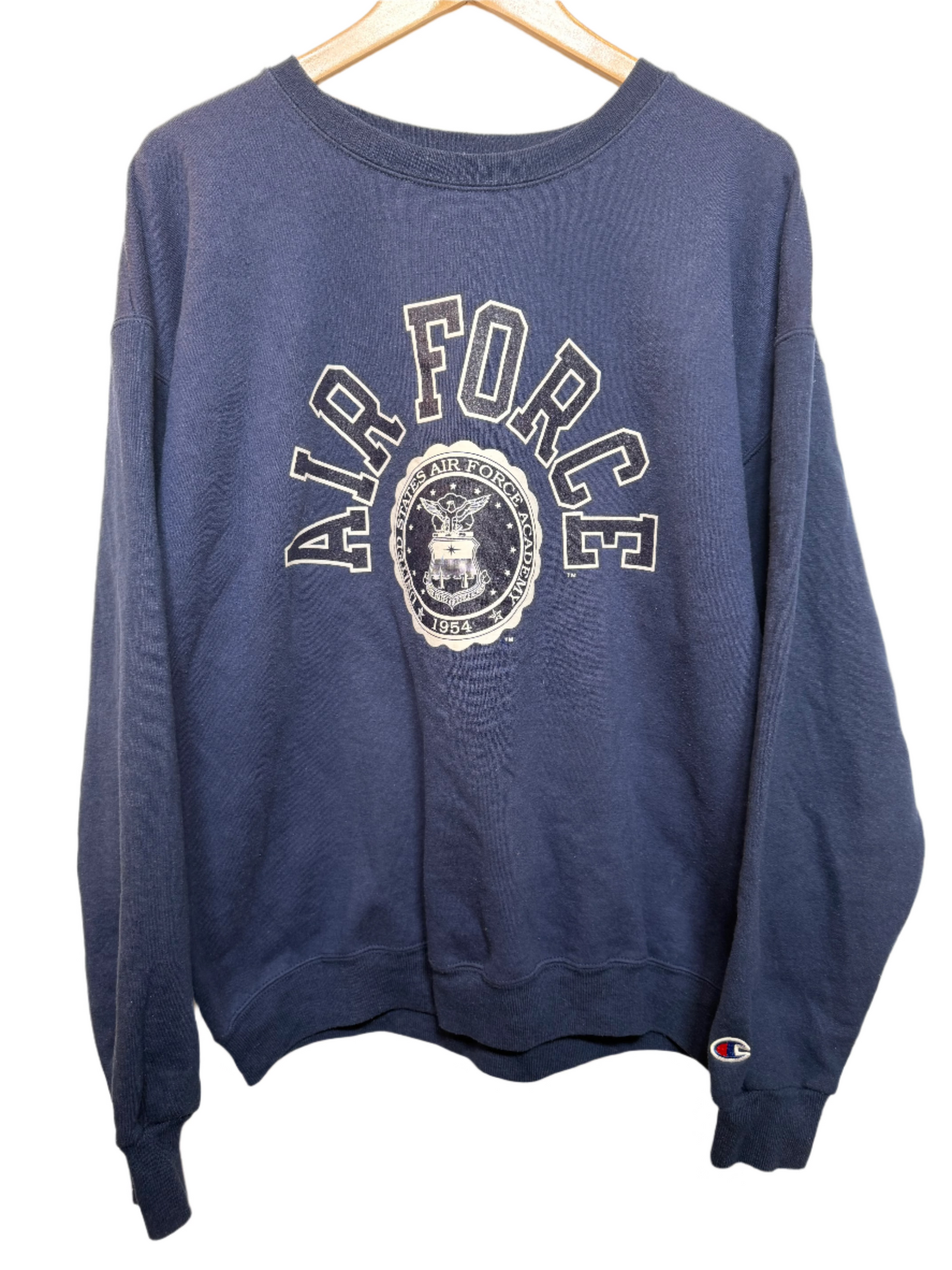 Champion Mens Navy Sweatshirt (Size L)