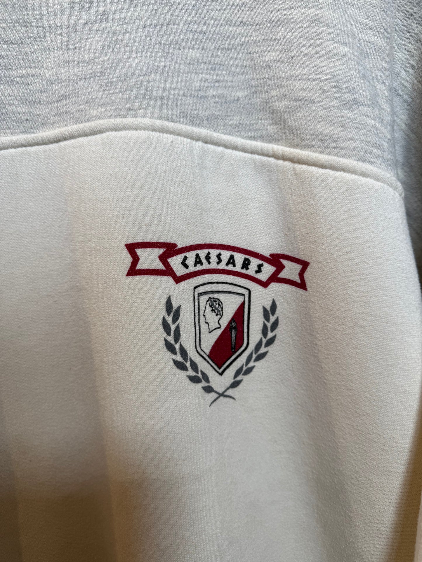 Caesars Mens White Sweatshirt (Size M)