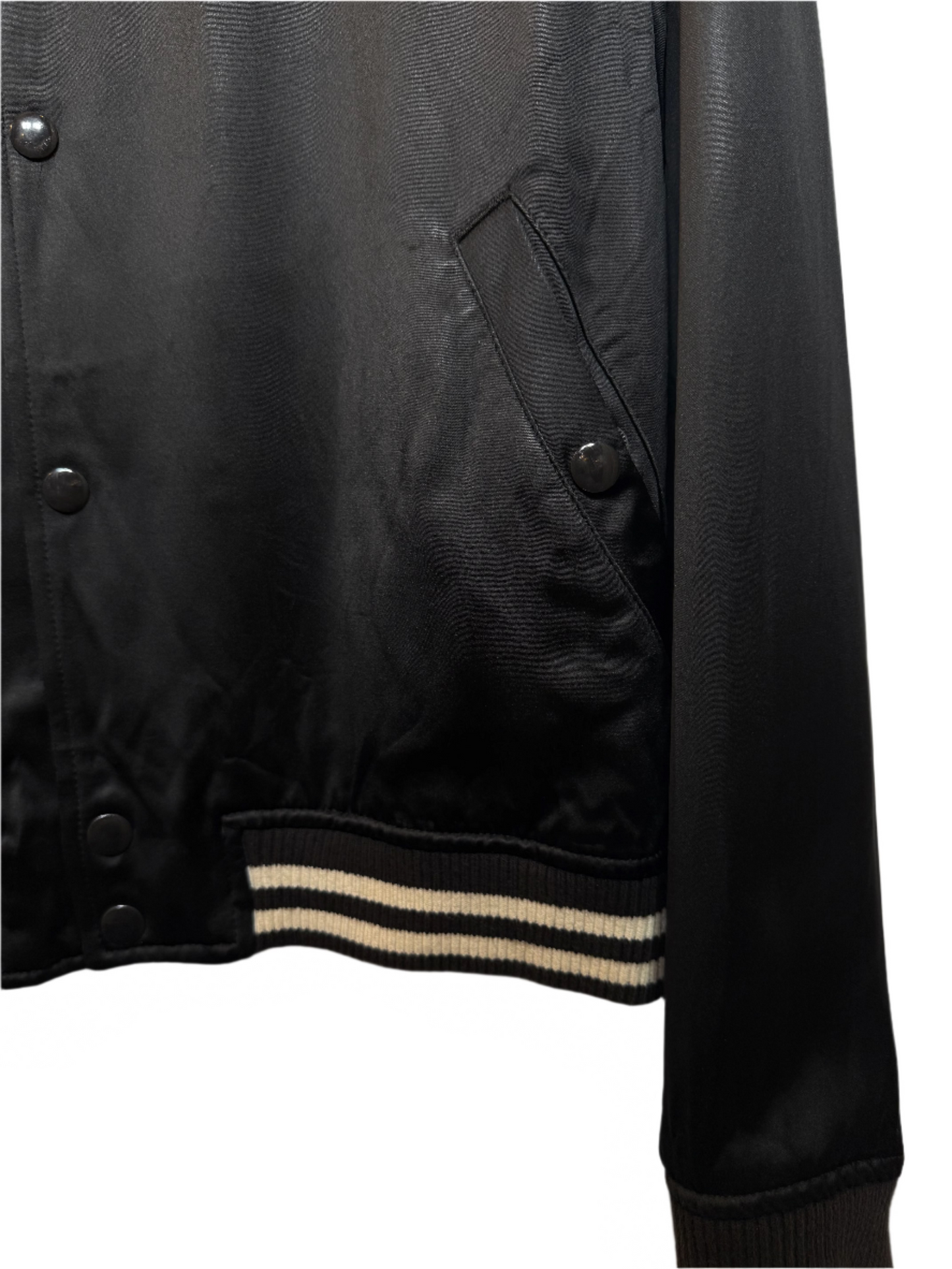 AllSaints Mens Black Varsity Jacket (Size L)