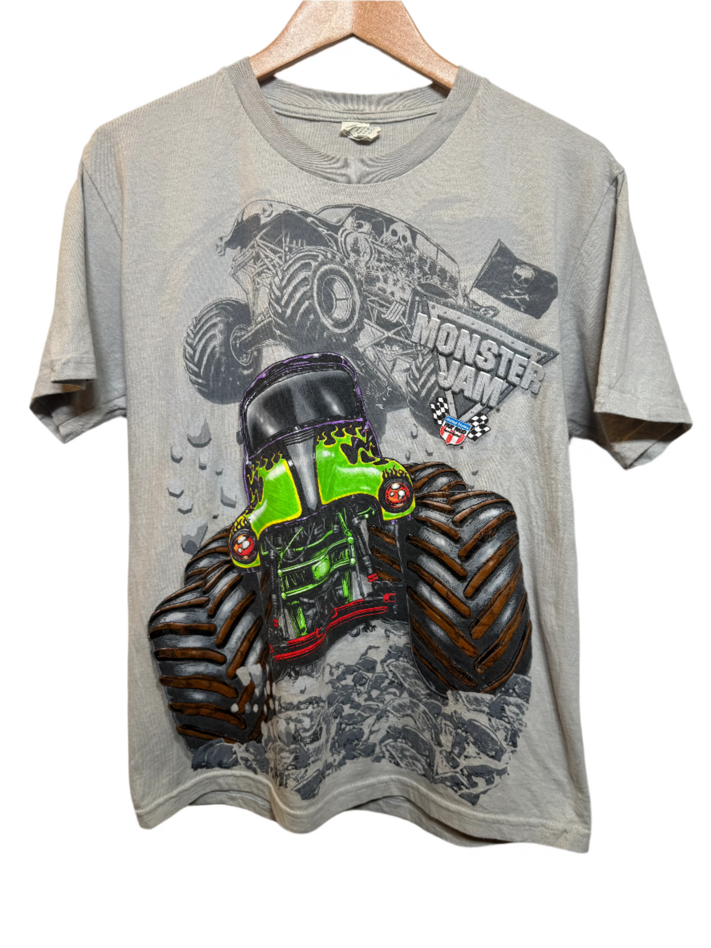 Monster Jam Mens Grey T Shirt (Size S)