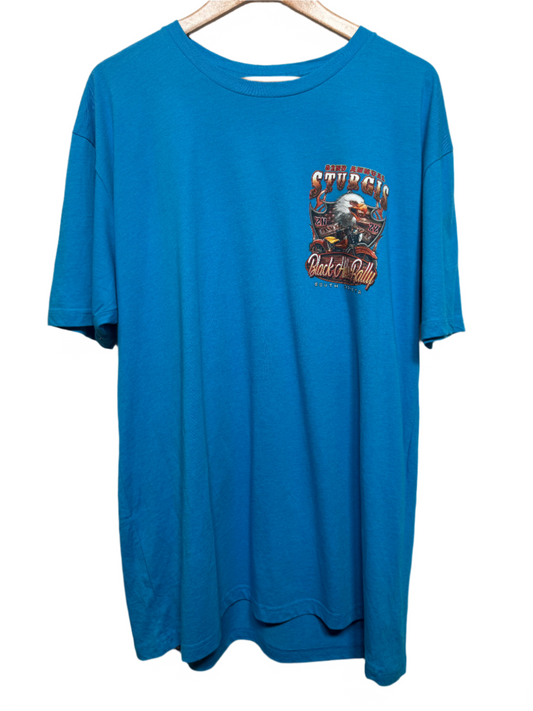 Sturgis Mens Blue T Shirt (Size XXL)