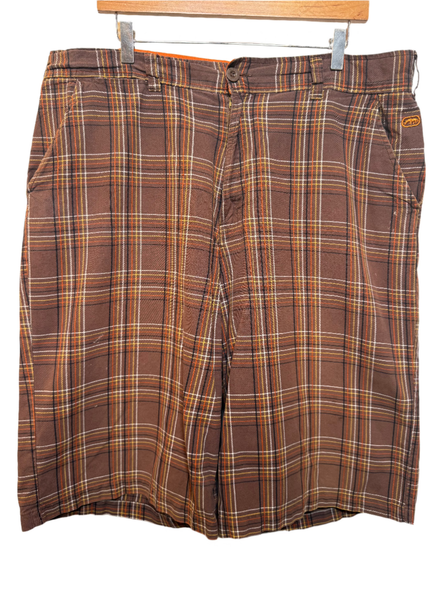Ecko Unltd Mens Plaid Shorts (Size XL)