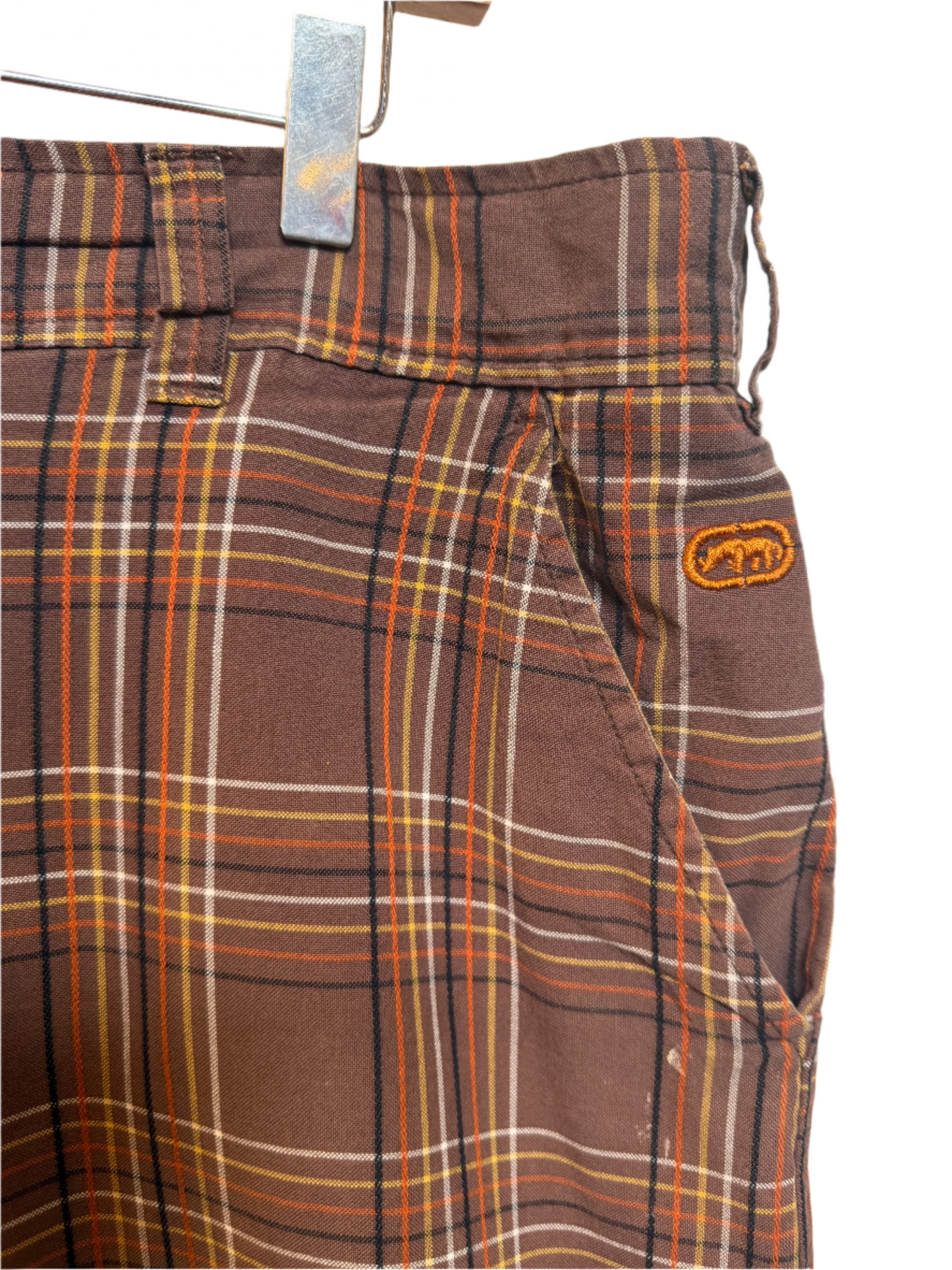 Ecko Unltd Mens Plaid Shorts (Size XL)