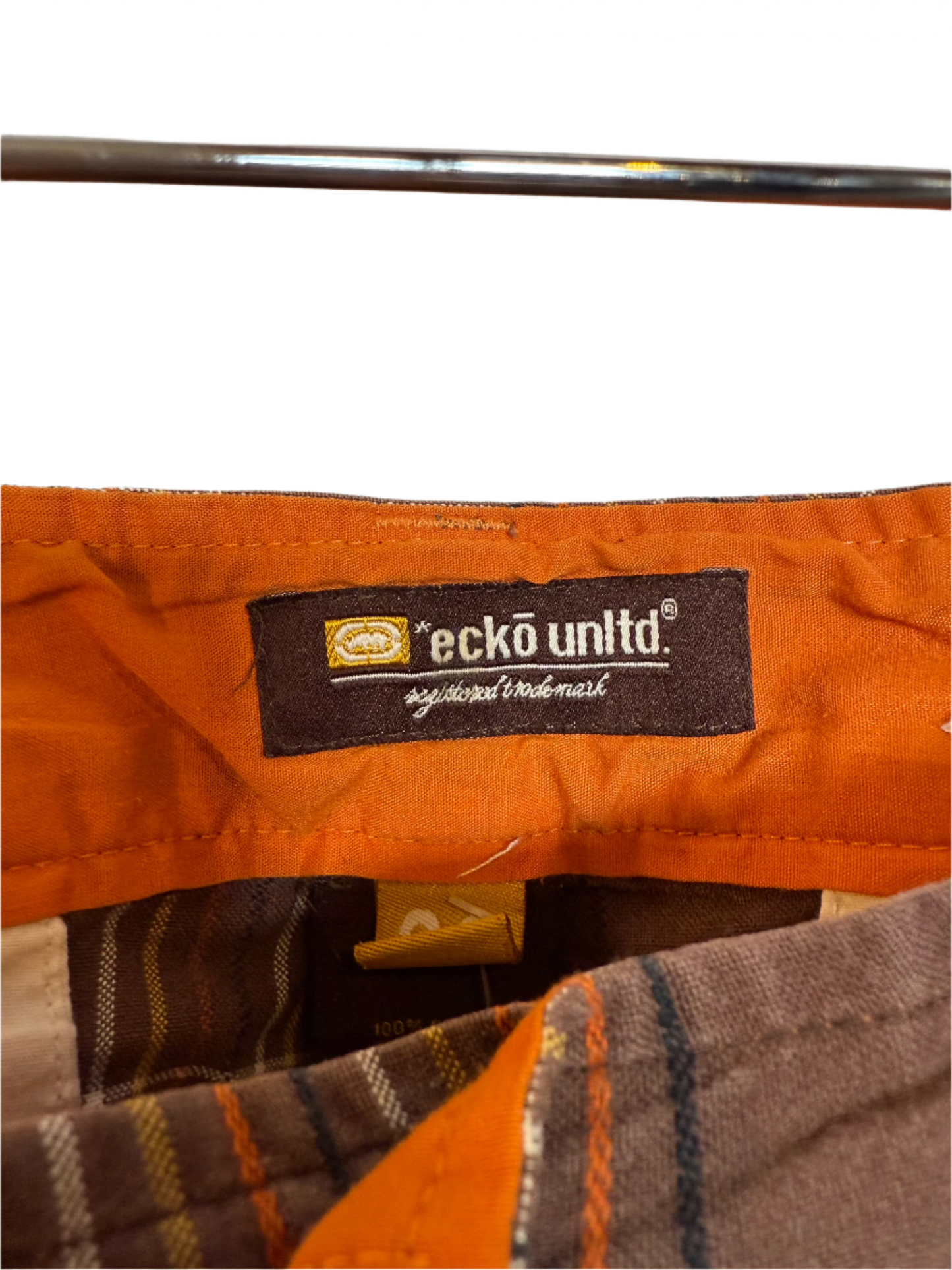 Ecko Unltd Mens Plaid Shorts (Size XL)