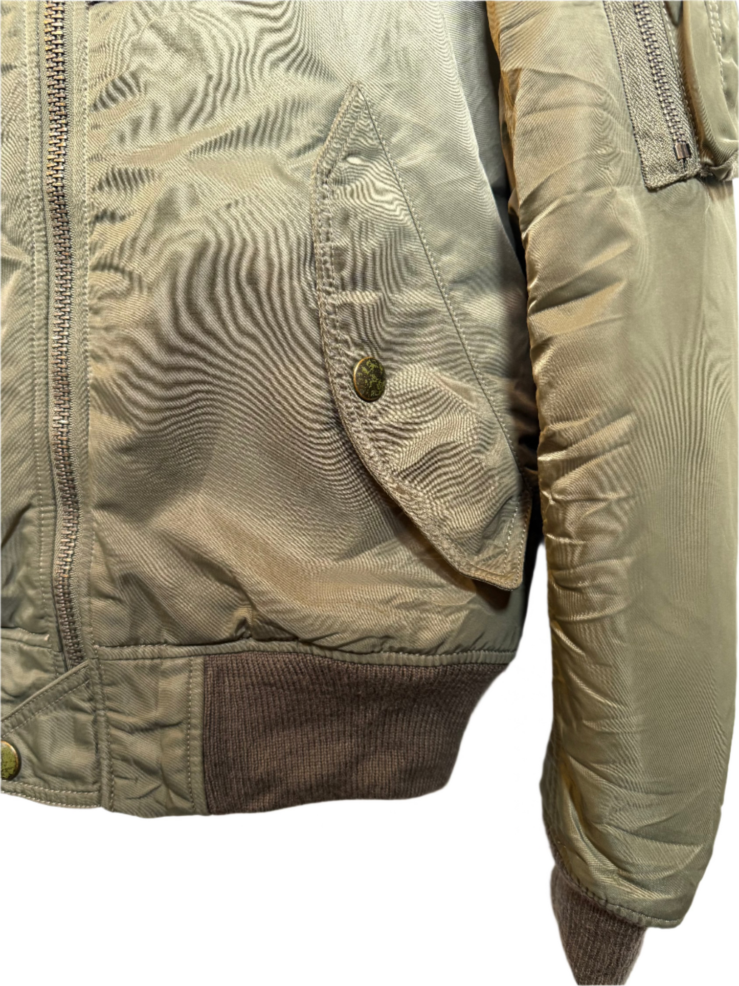 Polo Ralph Lauren Mens Green Bomber Jacket (Size XS)
